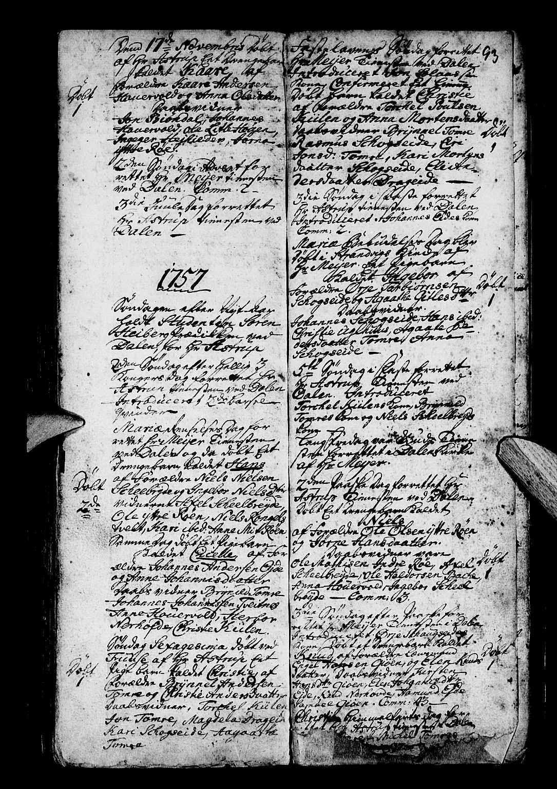 Os sokneprestembete, SAB/A-99929: Ministerialbok nr. A 3, 1669-1760, s. 93