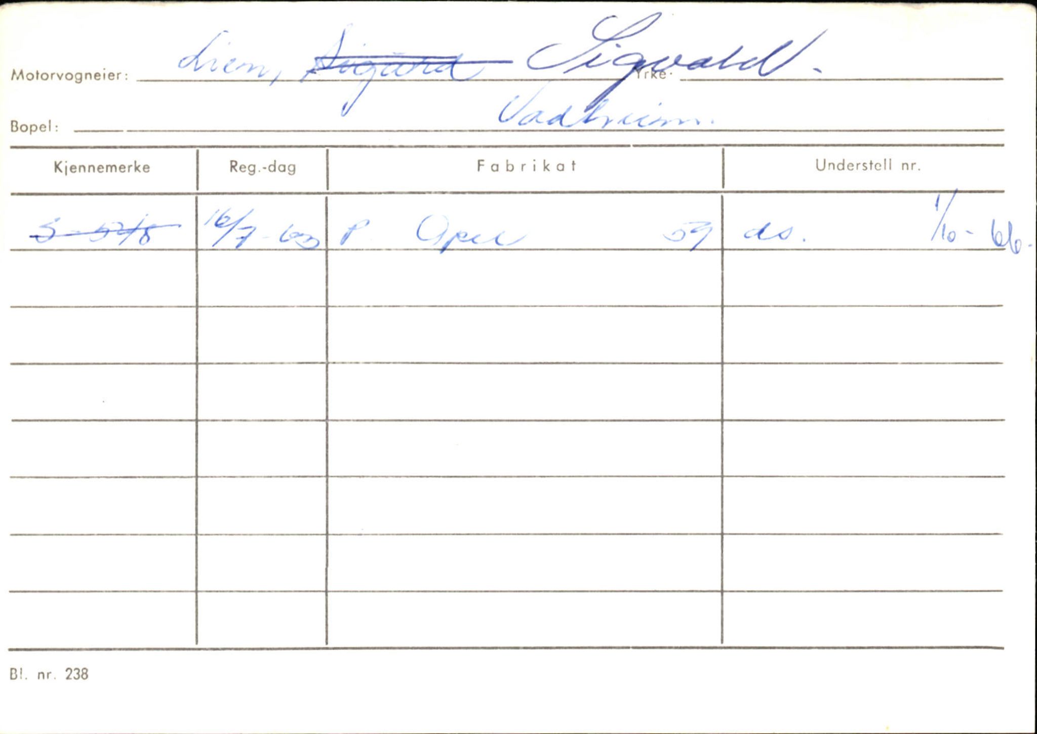 Statens vegvesen, Sogn og Fjordane vegkontor, AV/SAB-A-5301/4/F/L0130: Eigarregister Eid T-Å. Høyanger A-O, 1945-1975, s. 1994
