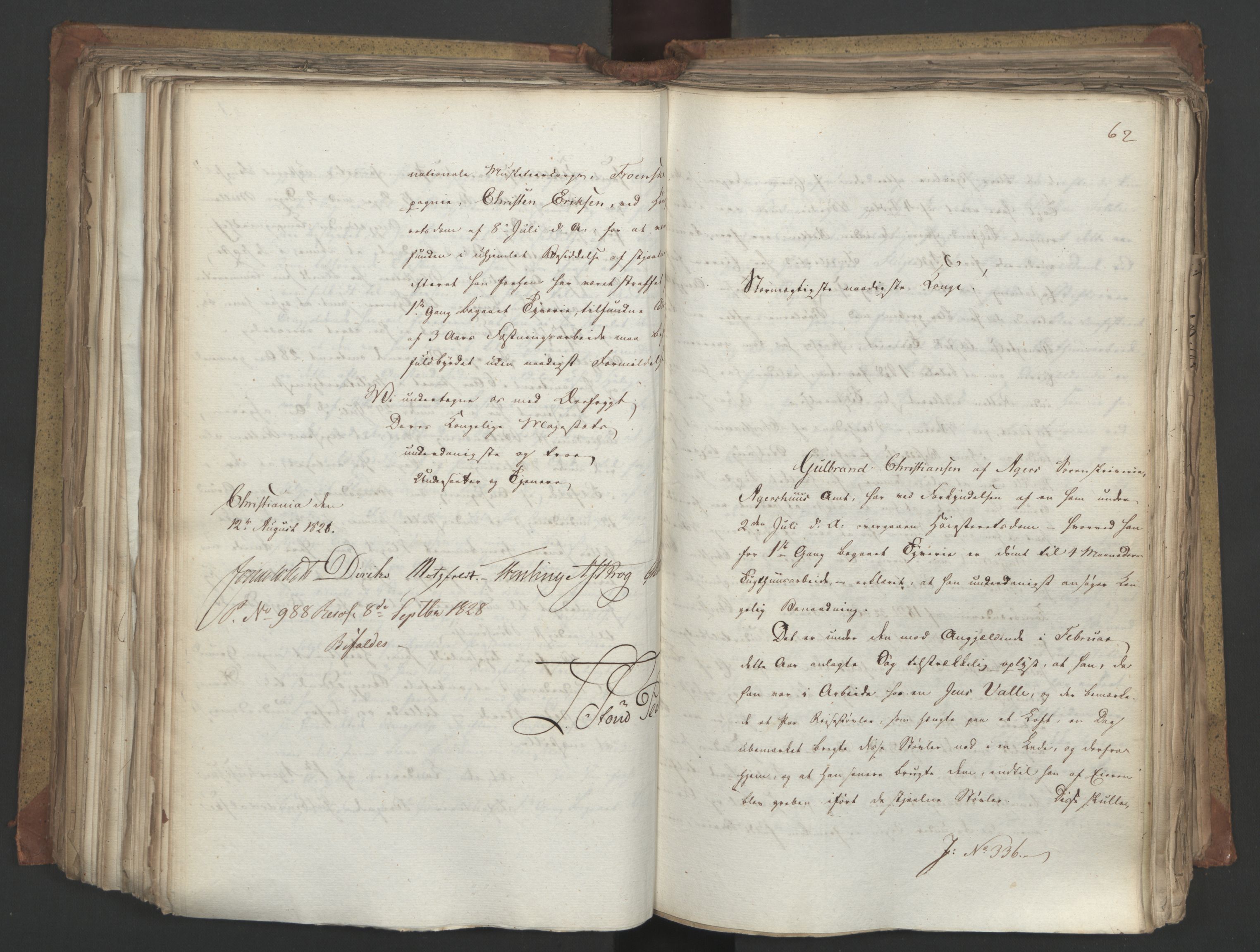 Statsrådsavdelingen i Stockholm, AV/RA-S-1003/D/Da/L0055: Regjeringsinnstillinger nr. 231-435, 1828, s. 340