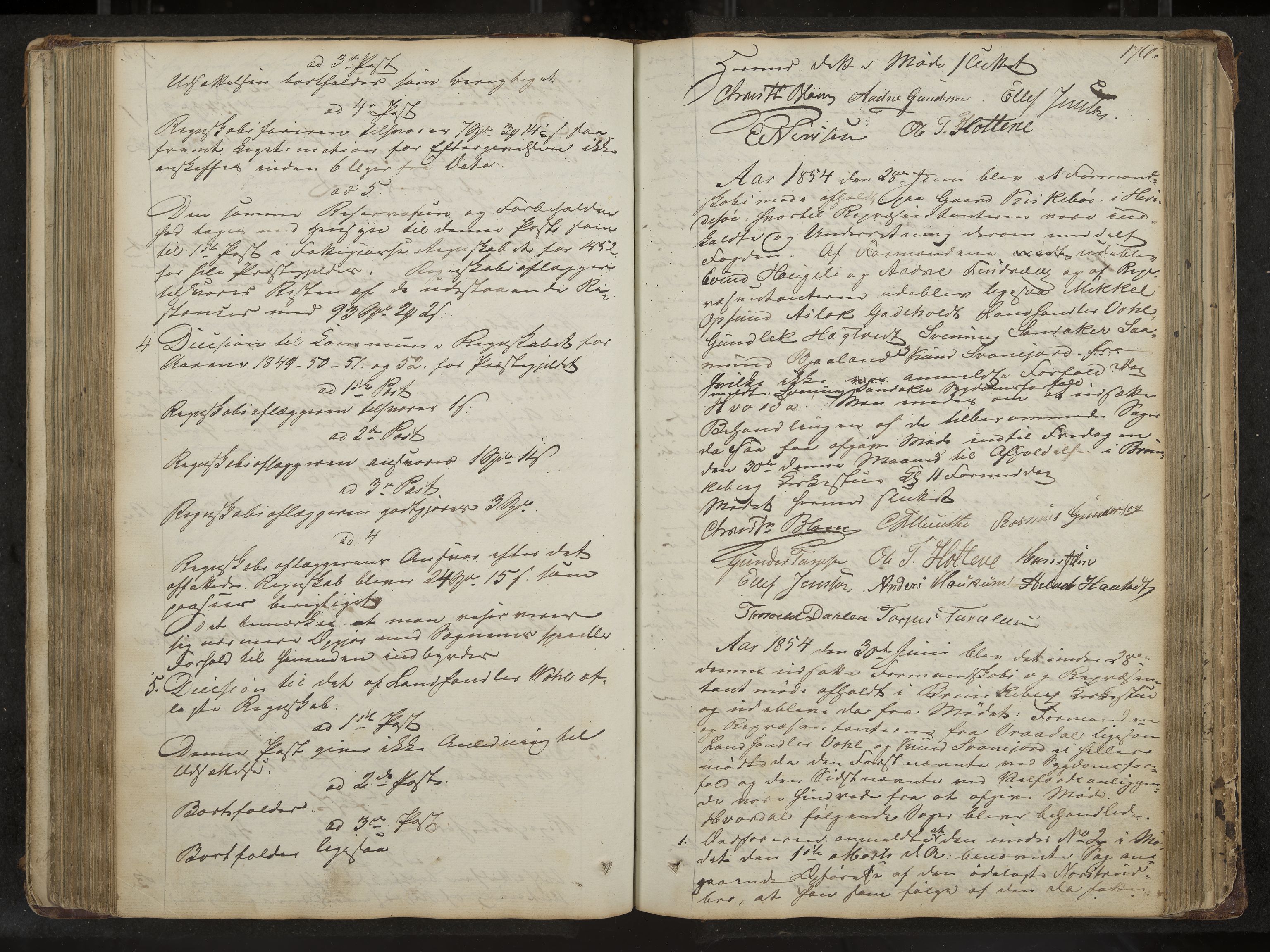 Kviteseid formannskap og sentraladministrasjon, IKAK/0829021/A/Aa/L0001: Møtebok med register, 1837-1866, s. 176