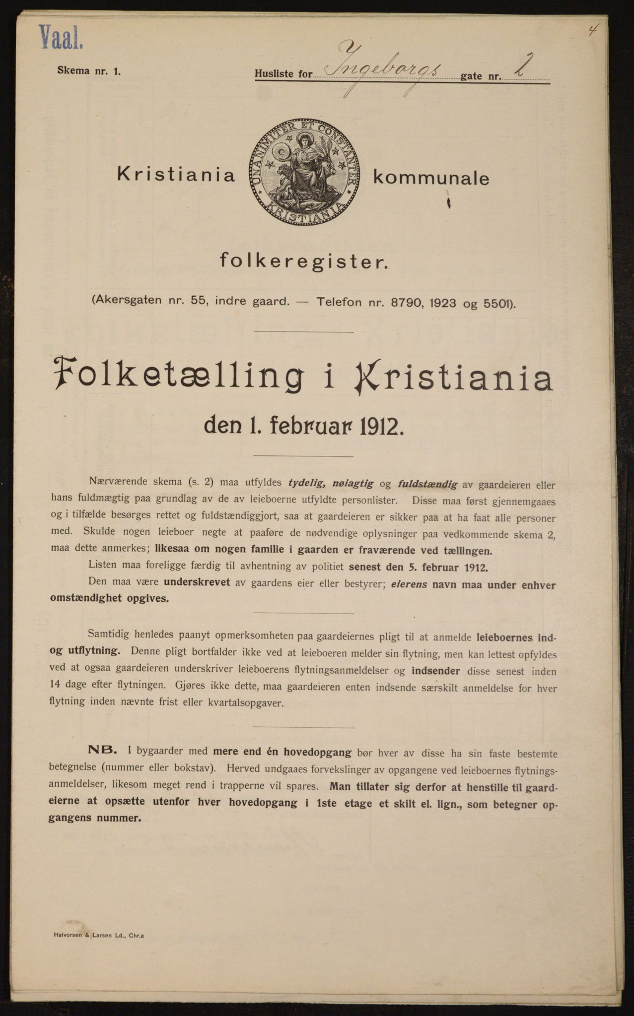 OBA, Kommunal folketelling 1.2.1912 for Kristiania, 1912, s. 44102