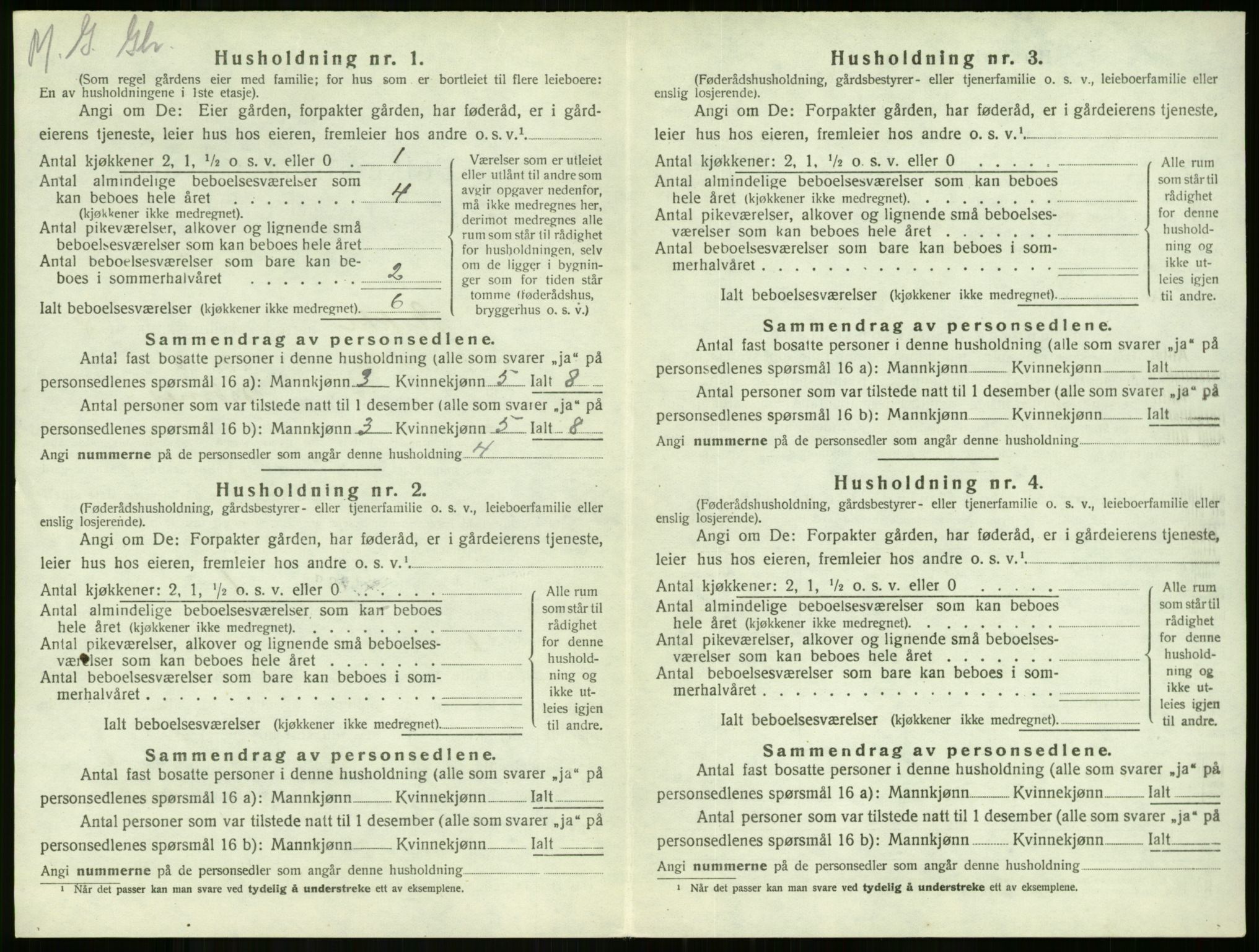 SAKO, Folketelling 1920 for 0720 Stokke herred, 1920, s. 1467