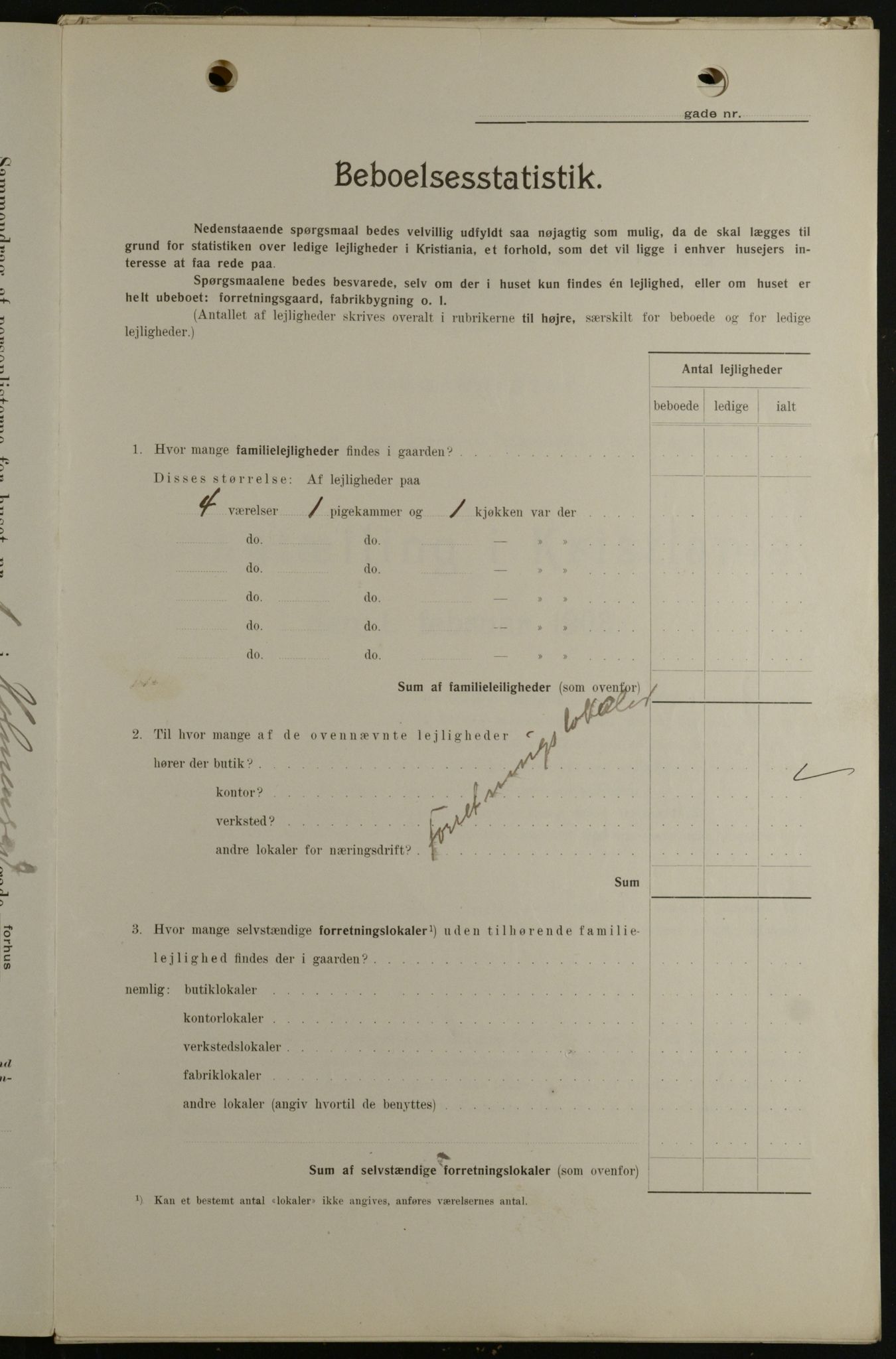 OBA, Kommunal folketelling 1.2.1908 for Kristiania kjøpstad, 1908, s. 36732