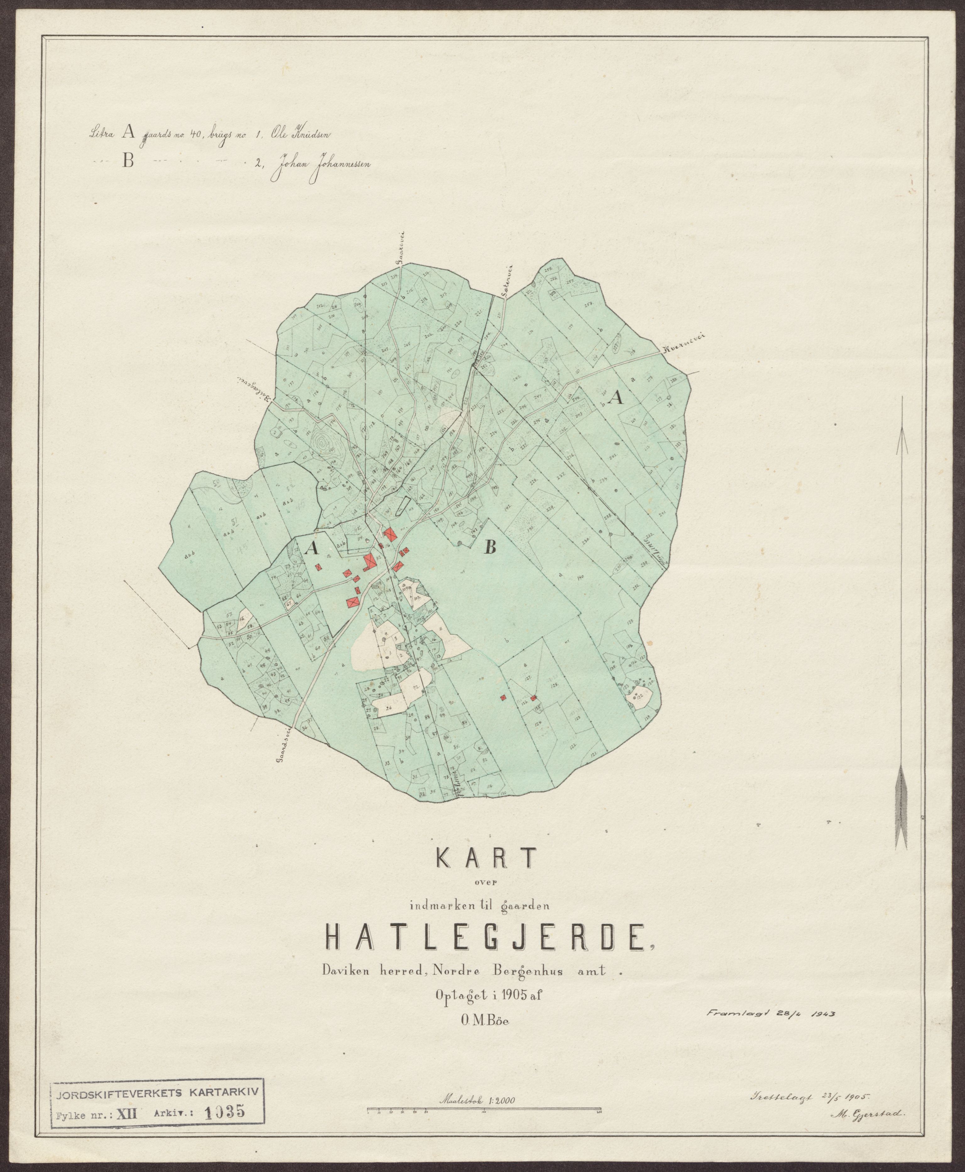Jordskifteverkets kartarkiv, RA/S-3929/T, 1859-1988, s. 1174