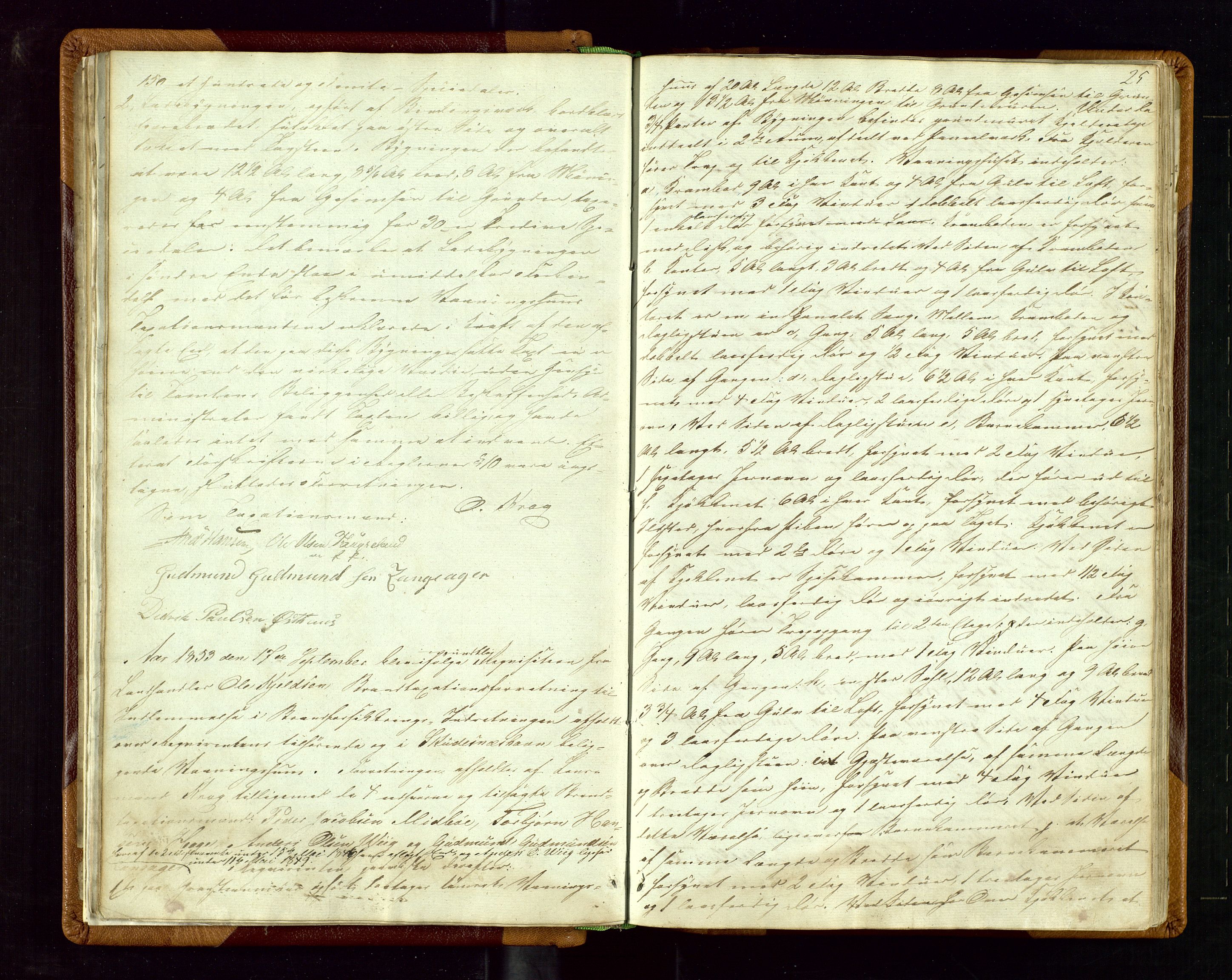 Skudenes lensmannskontor, AV/SAST-A-100444/Goa/L0001: Branntakstprotokoll, 1846-1879, s. 24b-25a