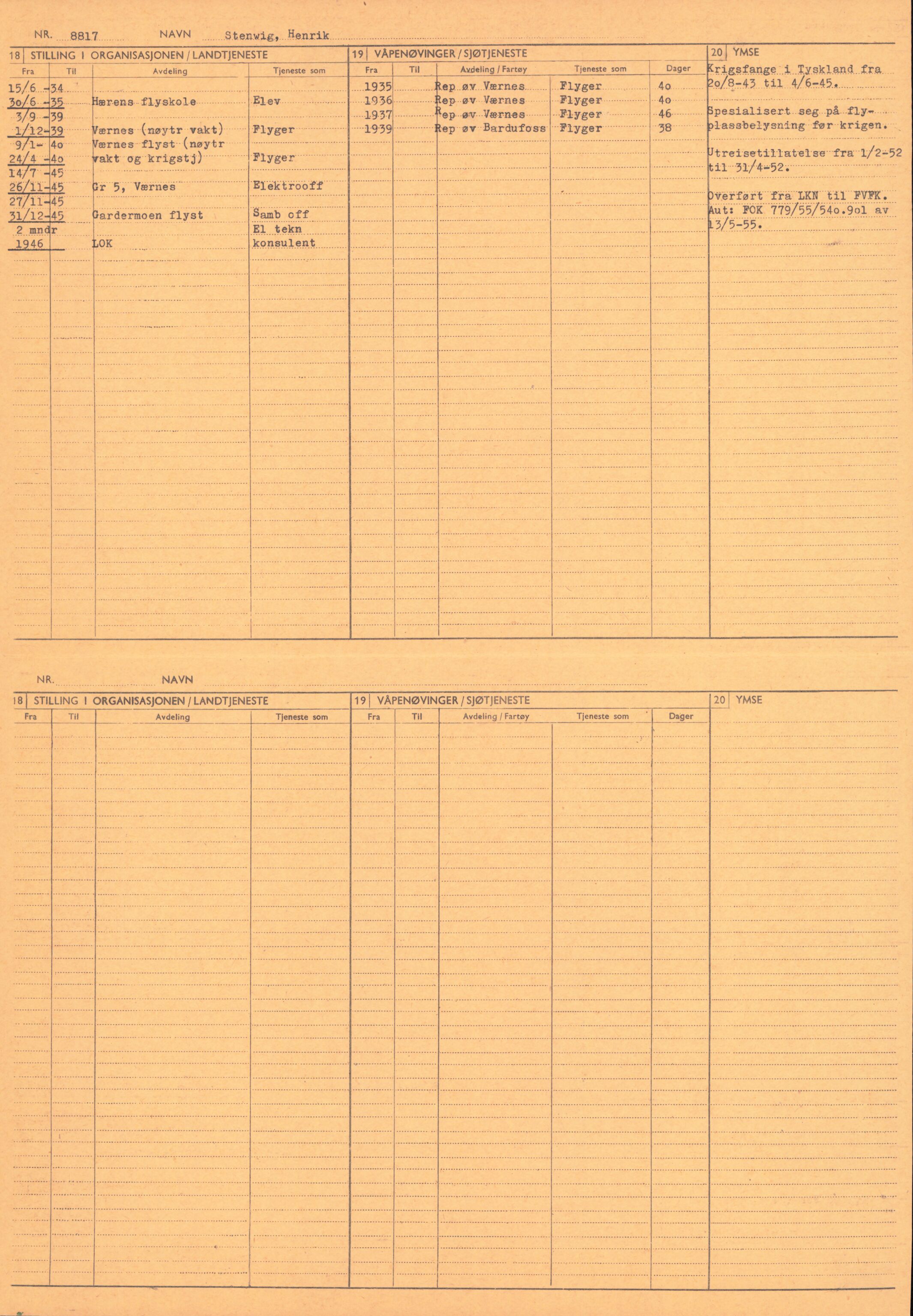 Forsvaret, Forsvarets overkommando/Luftforsvarsstaben, RA/RAFA-4079/P/Pa/L0038: Personellpapirer, 1914, s. 192