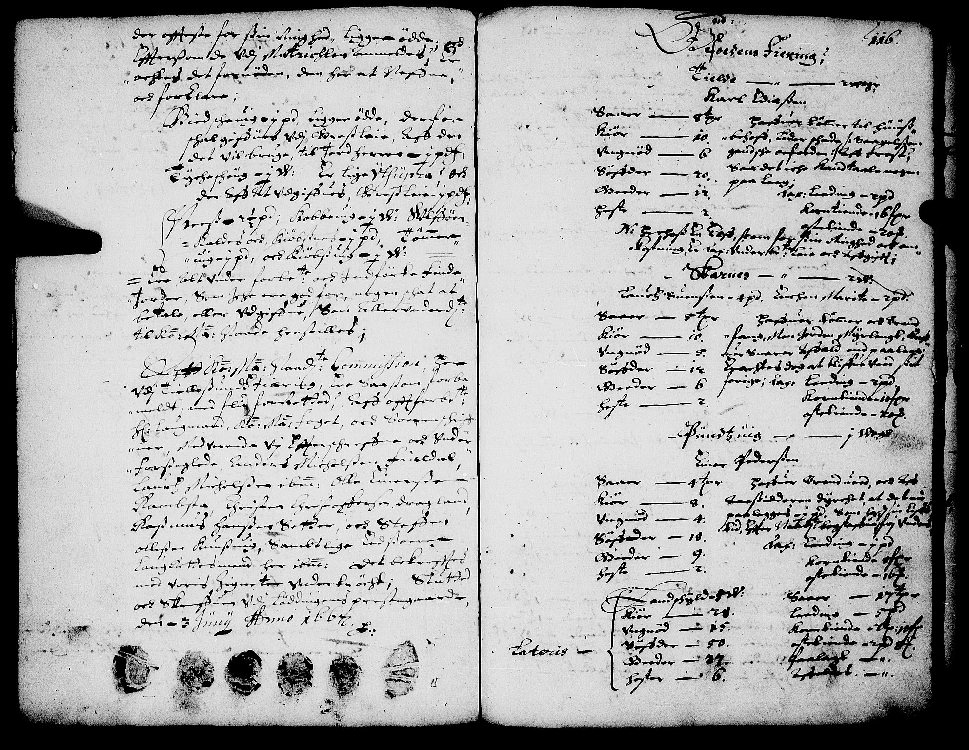 Rentekammeret inntil 1814, Realistisk ordnet avdeling, AV/RA-EA-4070/N/Nb/Nba/L0058: Salten fogderi, 1666-1667, s. 115b-116a