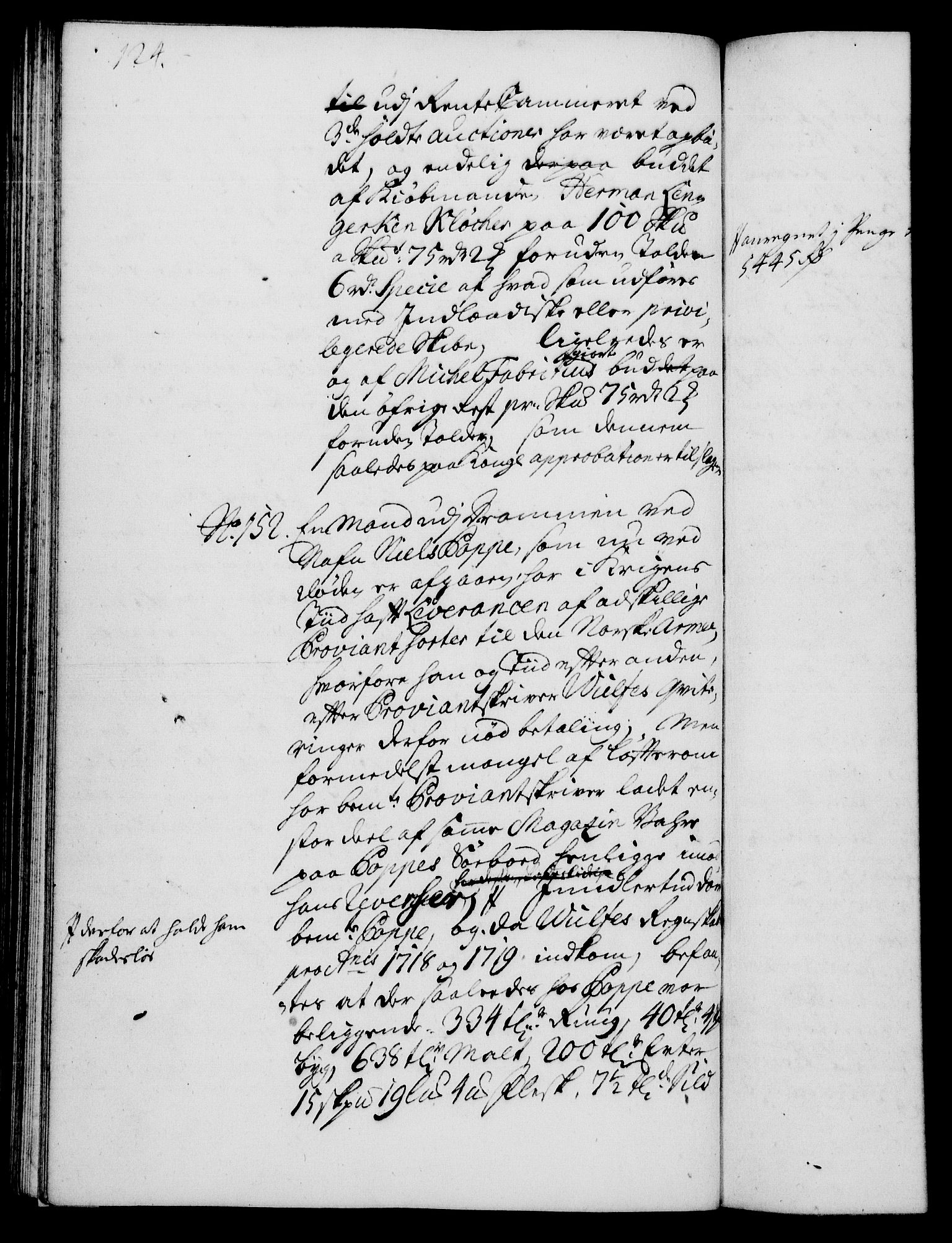 Rentekammeret, Kammerkanselliet, RA/EA-3111/G/Gh/Gha/L0014: Norsk ekstraktmemorialprotokoll. Merket RK 53.59, 1731-1732, s. 124