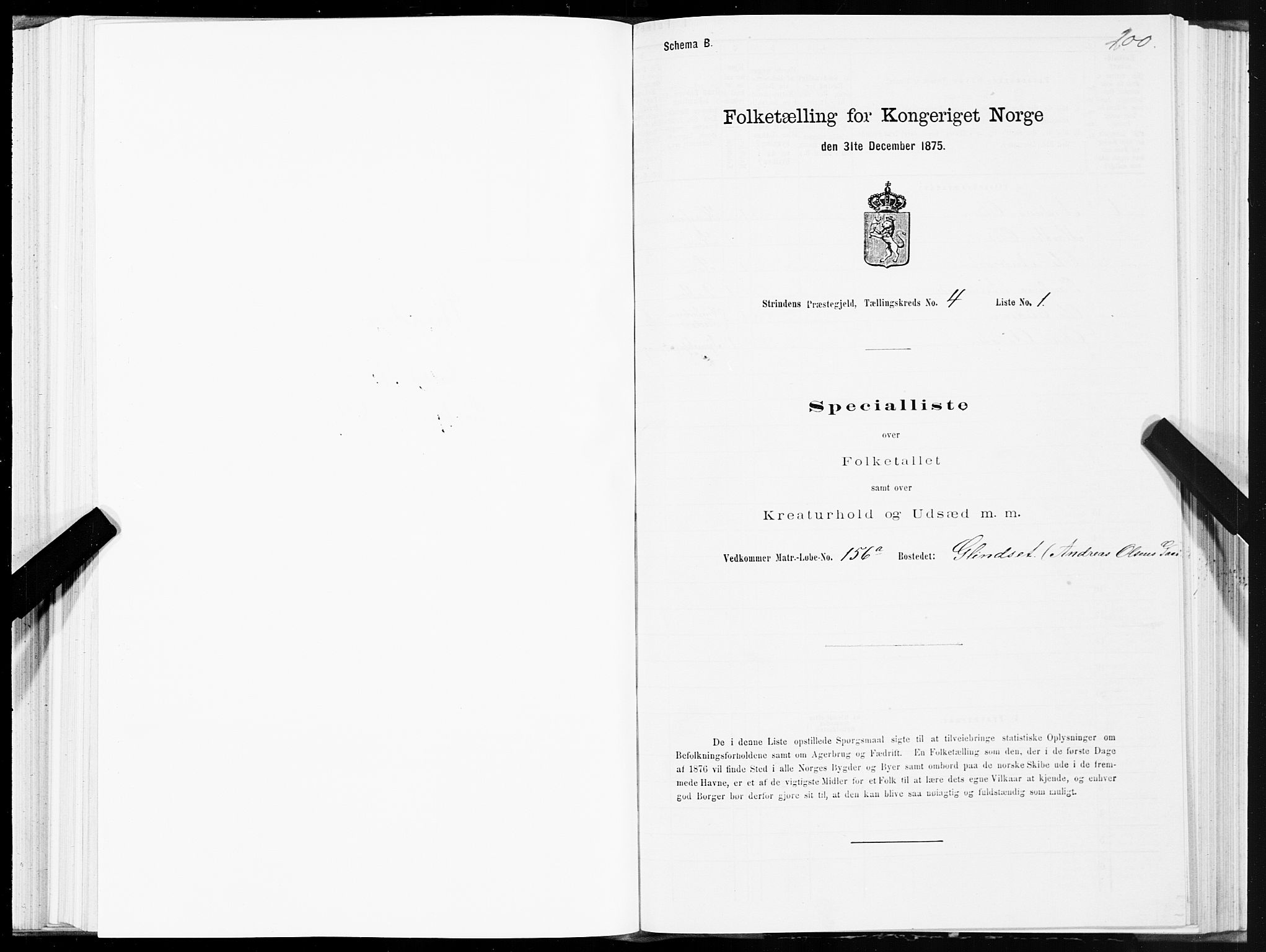 SAT, Folketelling 1875 for 1660P Strinda prestegjeld, 1875, s. 2200
