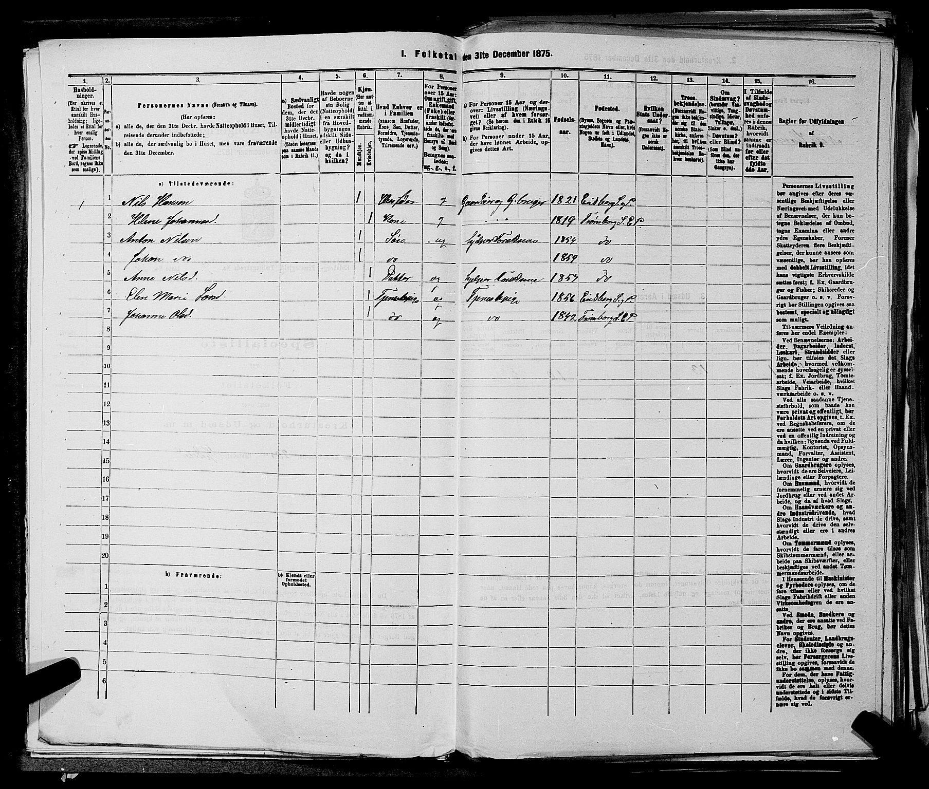 RA, Folketelling 1875 for 0125P Eidsberg prestegjeld, 1875, s. 1384