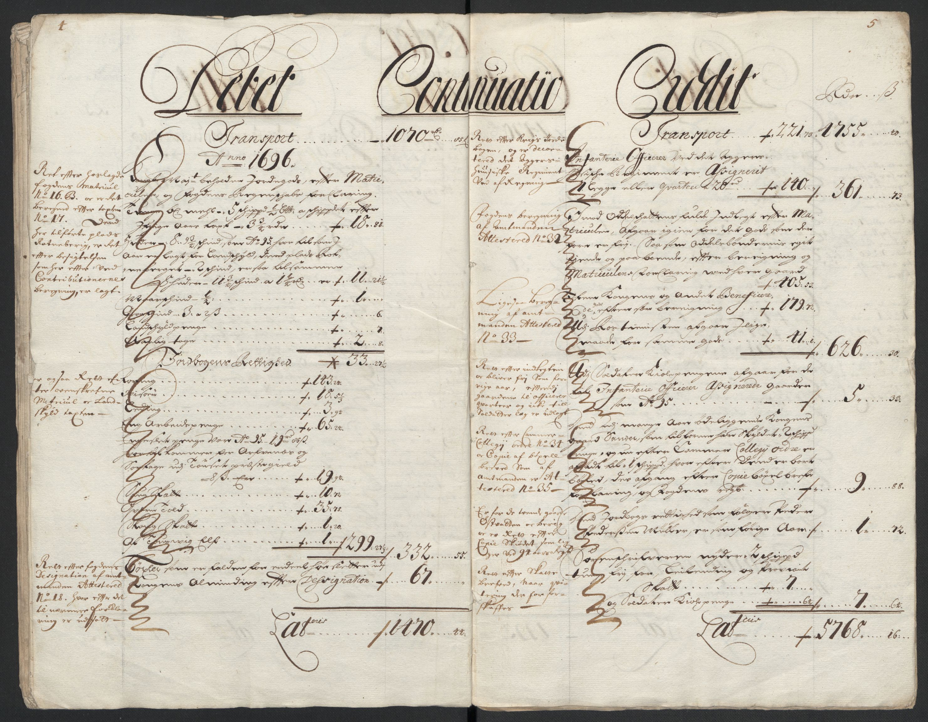 Rentekammeret inntil 1814, Reviderte regnskaper, Fogderegnskap, AV/RA-EA-4092/R13/L0834: Fogderegnskap Solør, Odal og Østerdal, 1696, s. 17