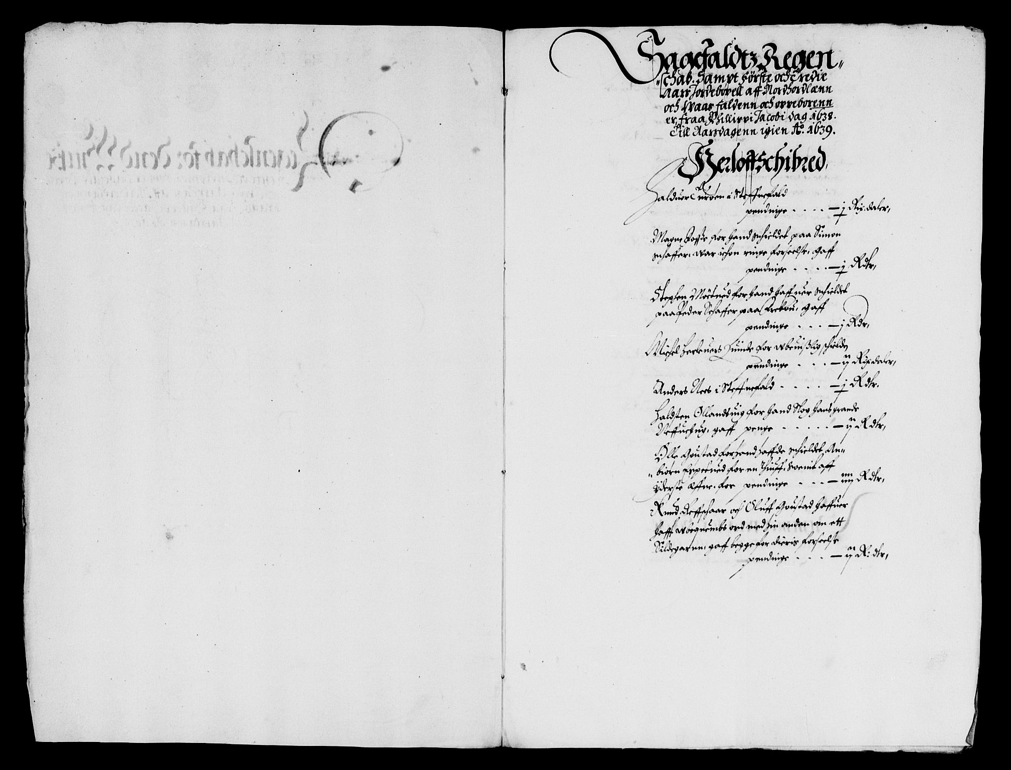 Rentekammeret inntil 1814, Reviderte regnskaper, Lensregnskaper, AV/RA-EA-5023/R/Rb/Rbt/L0081: Bergenhus len, 1638-1639