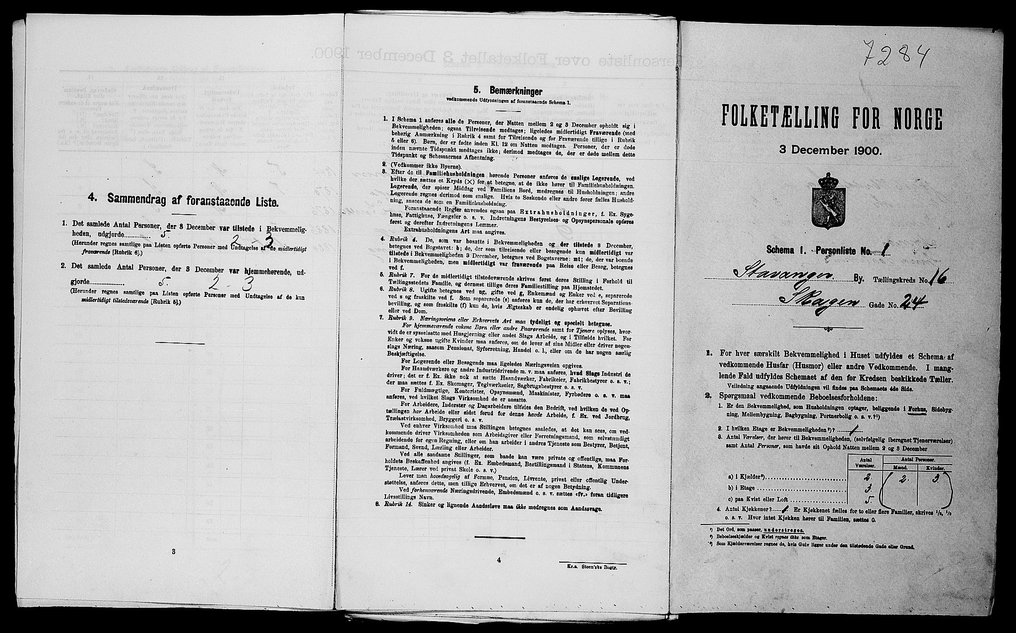 SAST, Folketelling 1900 for 1103 Stavanger kjøpstad, 1900, s. 6400