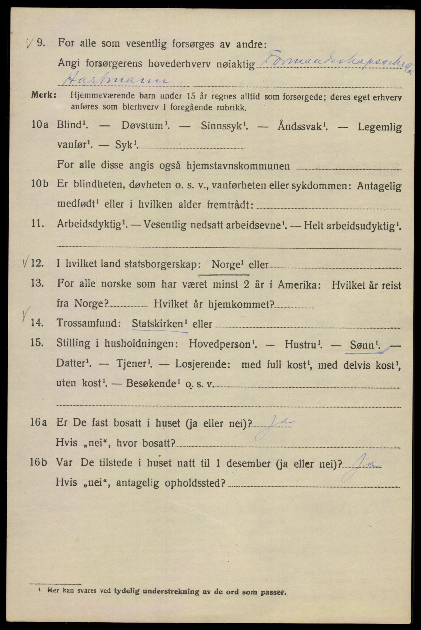 SAO, Folketelling 1920 for 0301 Kristiania kjøpstad, 1920, s. 251412