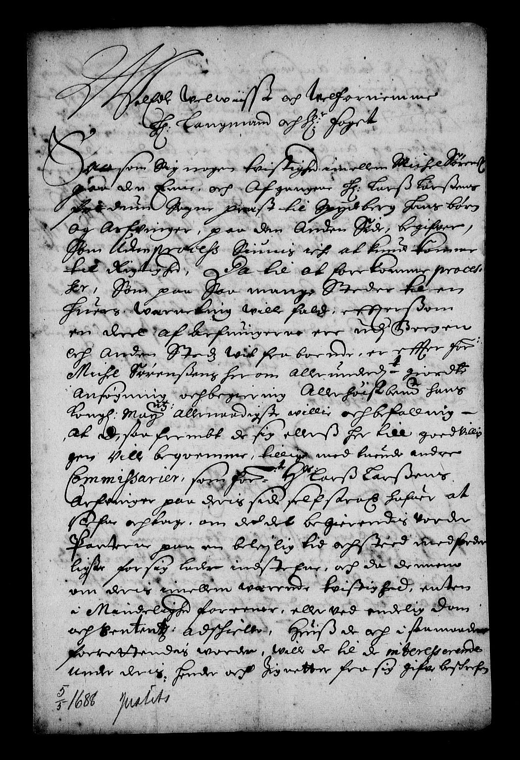 Stattholderembetet 1572-1771, RA/EA-2870/Af/L0002: Avskrifter av vedlegg til originale supplikker, nummerert i samsvar med supplikkbøkene, 1687-1689, s. 377