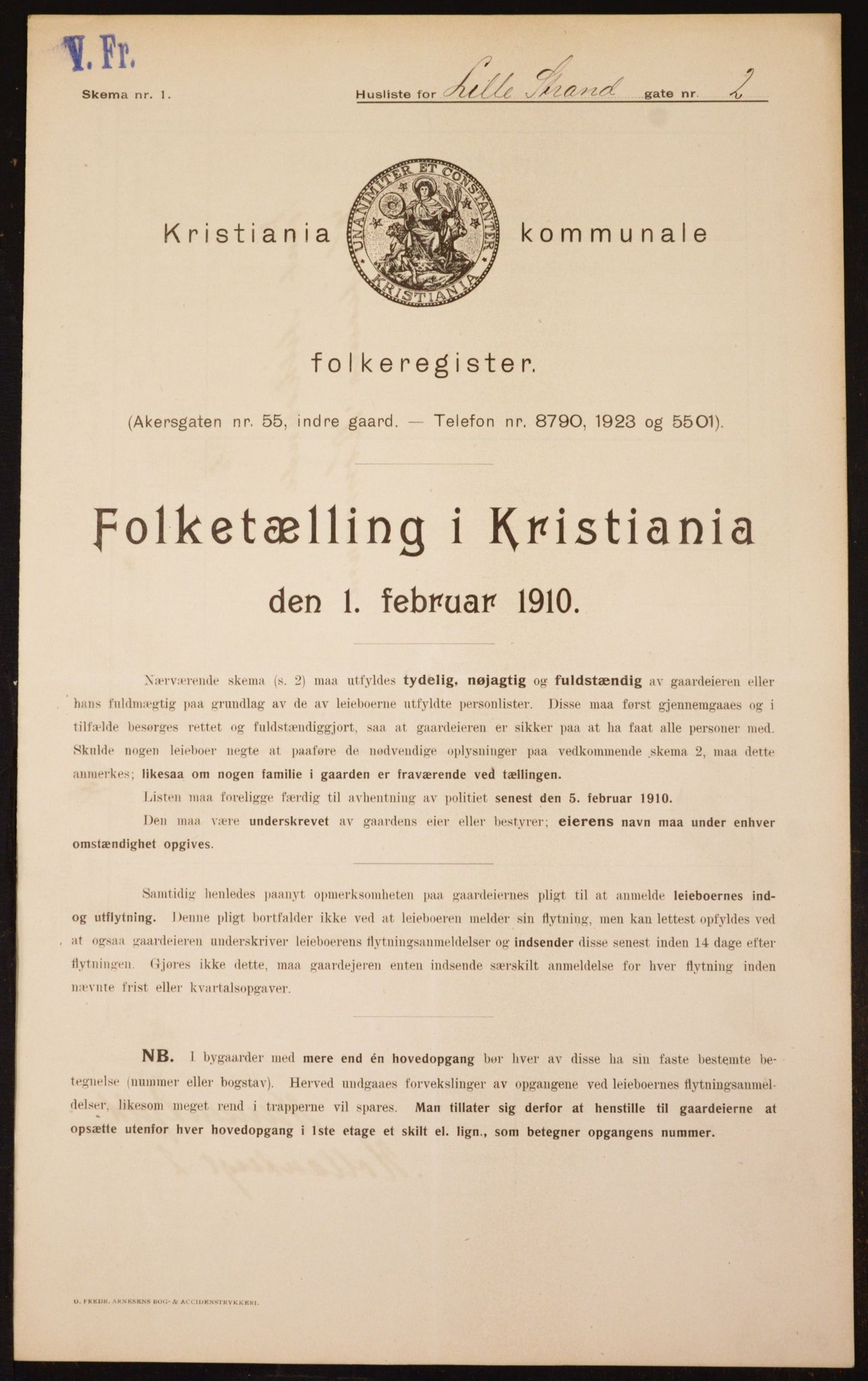 OBA, Kommunal folketelling 1.2.1910 for Kristiania, 1910, s. 55603