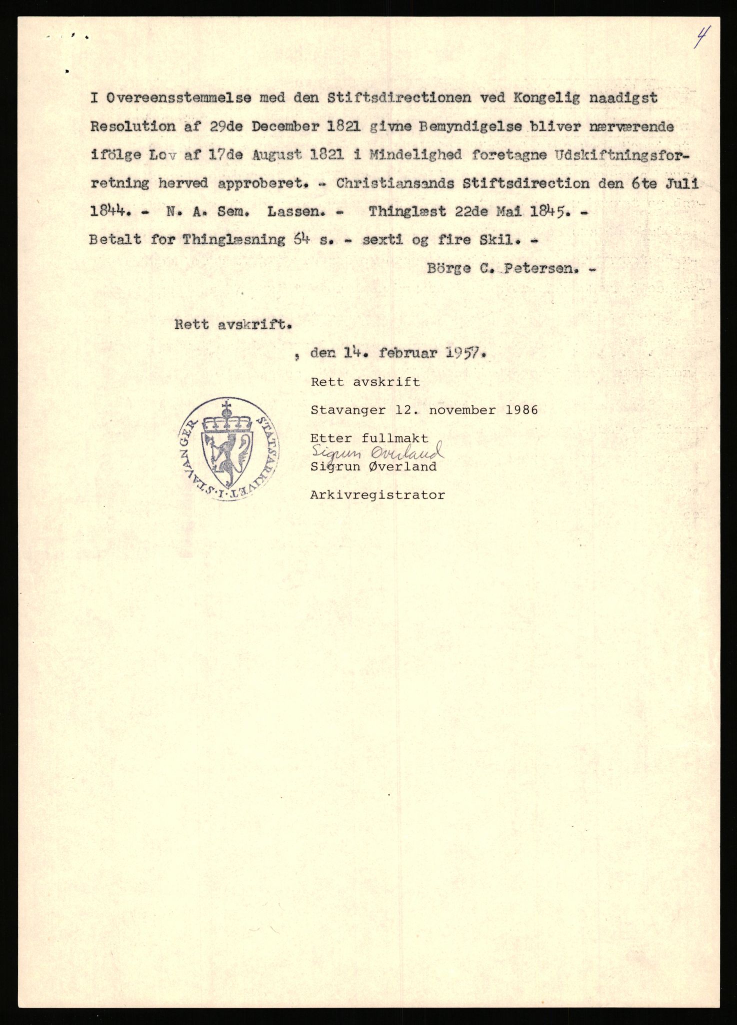 Statsarkivet i Stavanger, SAST/A-101971/03/Y/Yj/L0004: Avskrifter sortert etter gårdsnavn: Augland - Austneberg, 1750-1930, s. 707