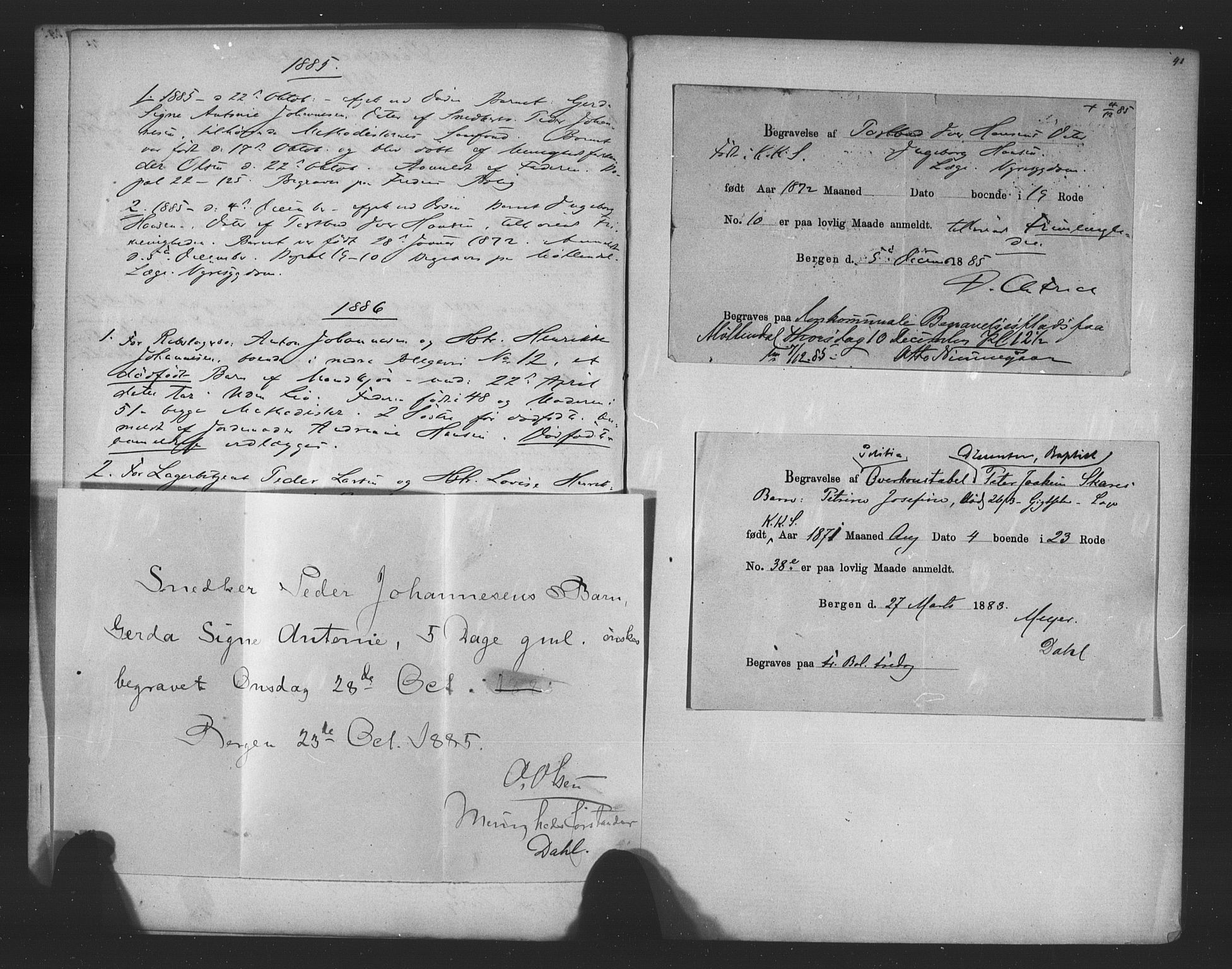 Korskirken sokneprestembete, AV/SAB-A-76101/H/Haa/L0051: Ministerialbok nr. G 1, 1871-1886, s. 41