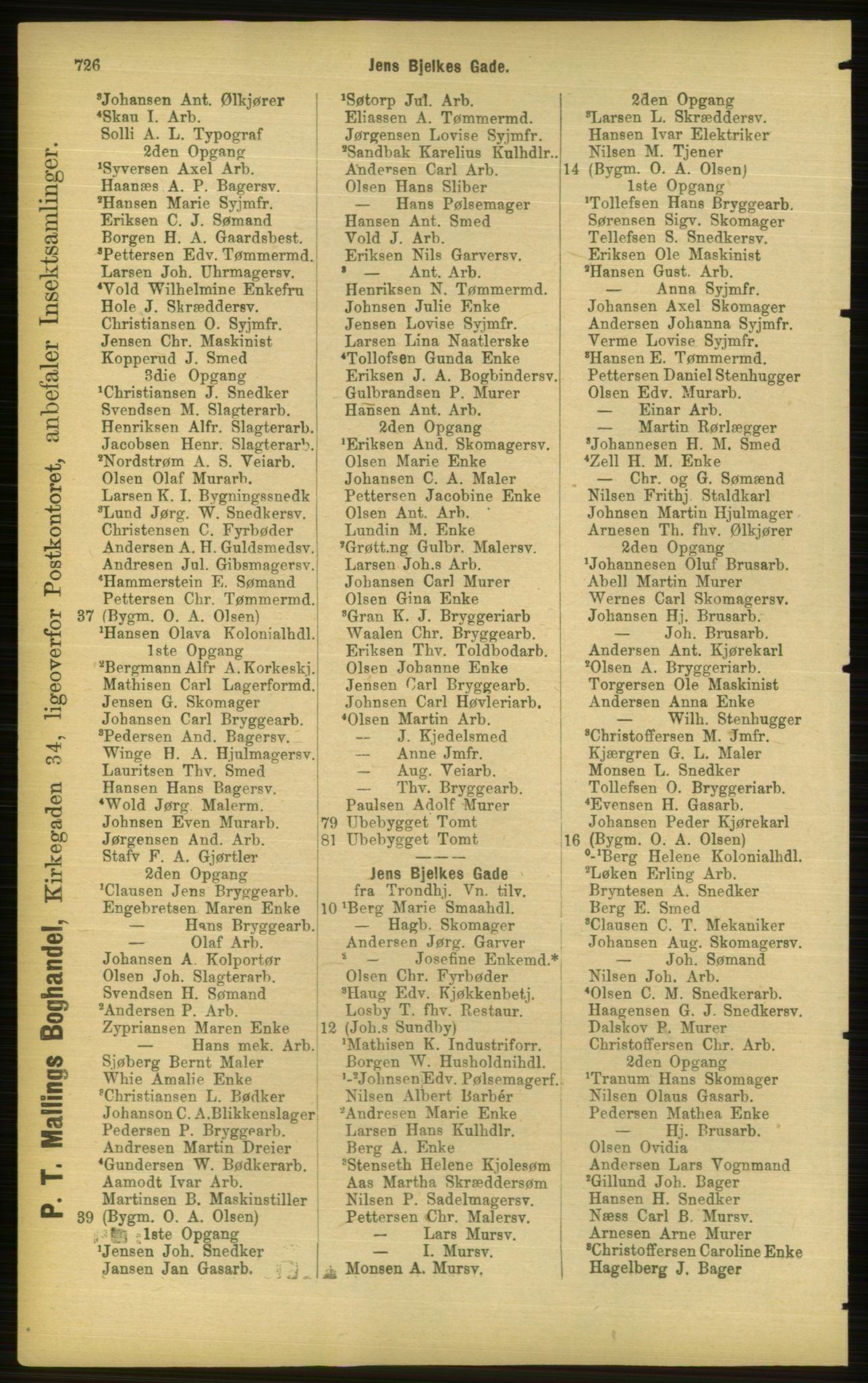 Kristiania/Oslo adressebok, PUBL/-, 1898, s. 726