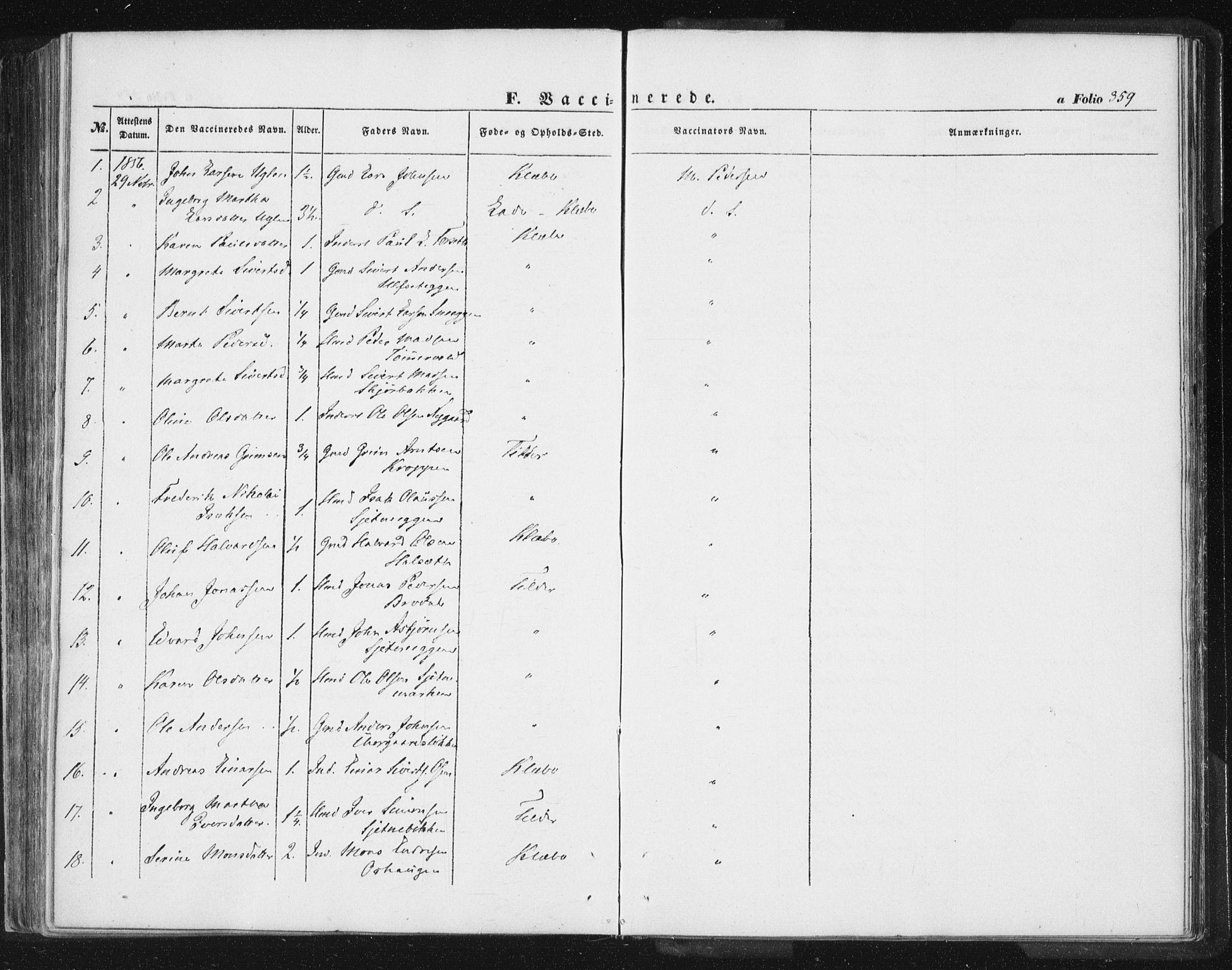 Ministerialprotokoller, klokkerbøker og fødselsregistre - Sør-Trøndelag, SAT/A-1456/618/L0441: Ministerialbok nr. 618A05, 1843-1862, s. 359