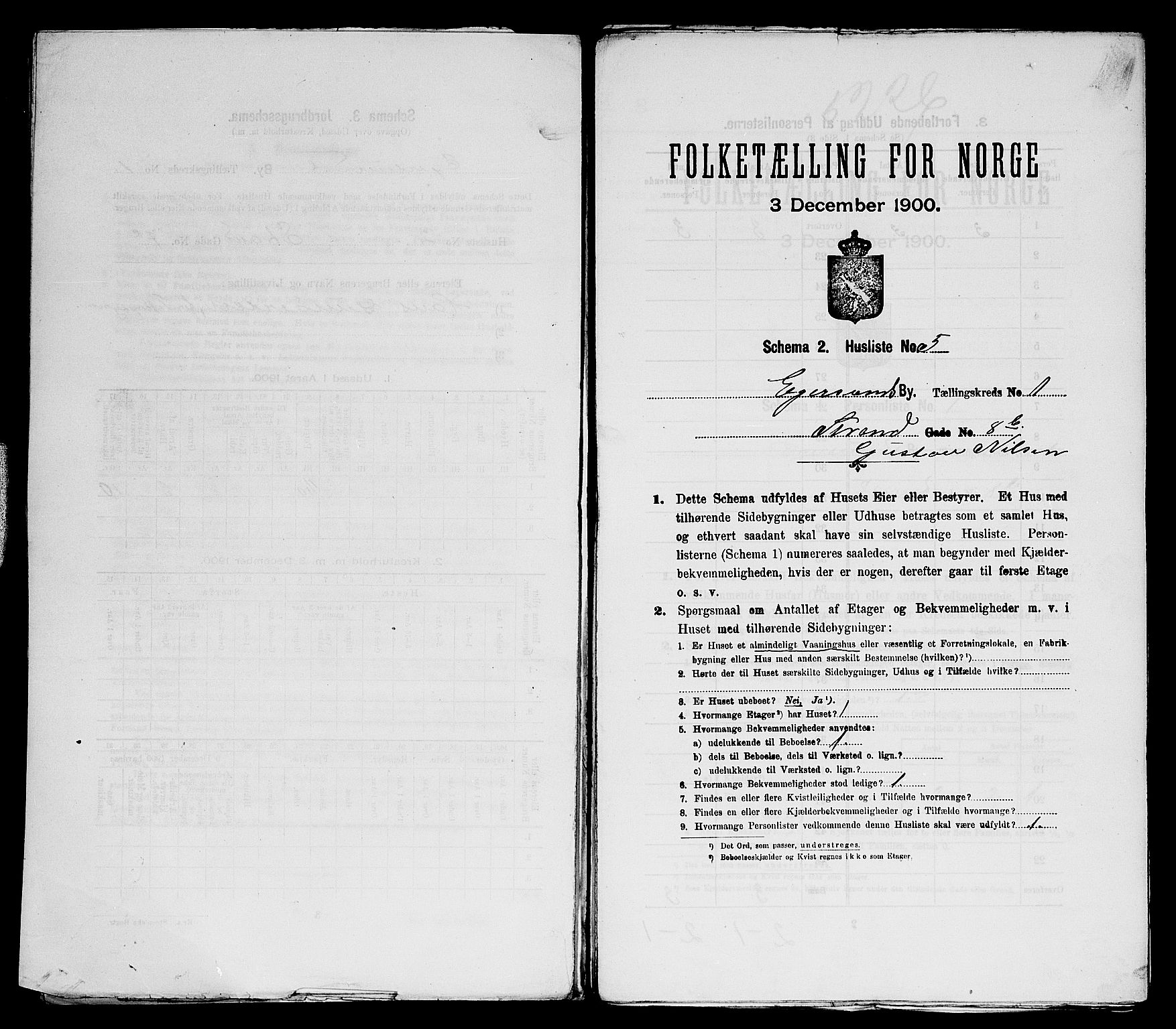 SAST, Folketelling 1900 for 1101 Egersund ladested, 1900, s. 89