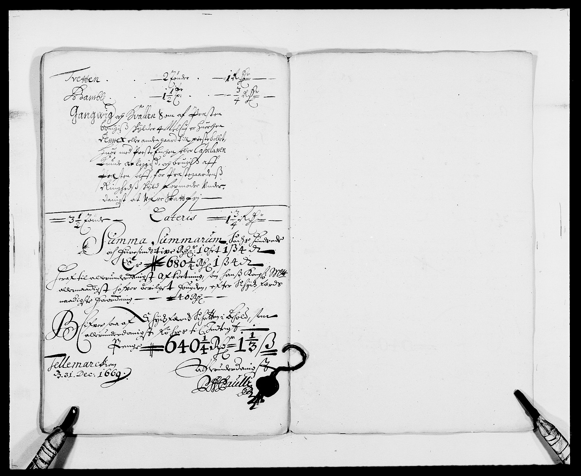 Rentekammeret inntil 1814, Reviderte regnskaper, Fogderegnskap, RA/EA-4092/R35/L2058: Fogderegnskap Øvre og Nedre Telemark, 1668-1670, s. 174