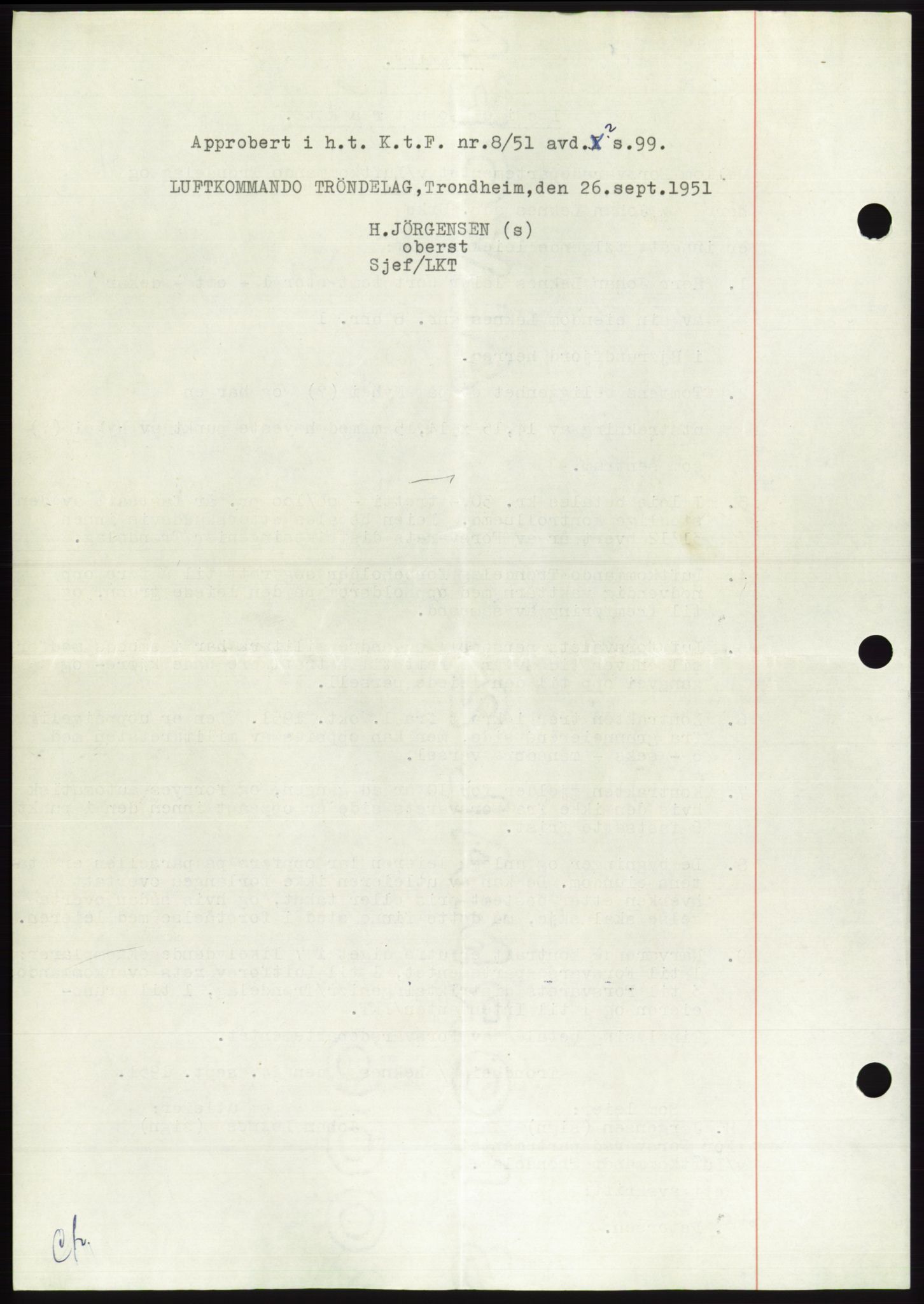 Søre Sunnmøre sorenskriveri, AV/SAT-A-4122/1/2/2C/L0090: Pantebok nr. 16A, 1951-1951, Dagboknr: 1849/1951