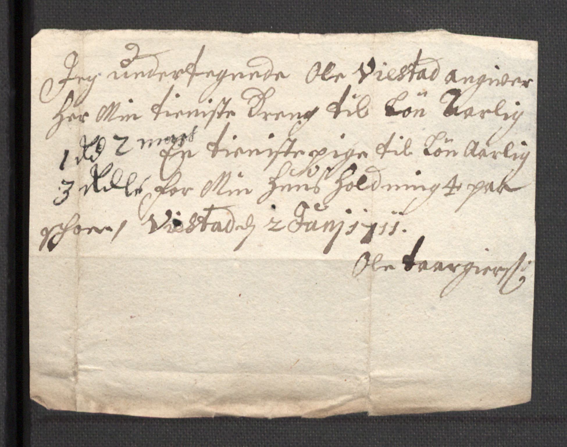 Rentekammeret inntil 1814, Reviderte regnskaper, Fogderegnskap, AV/RA-EA-4092/R36/L2121: Fogderegnskap Øvre og Nedre Telemark og Bamble, 1711, s. 262