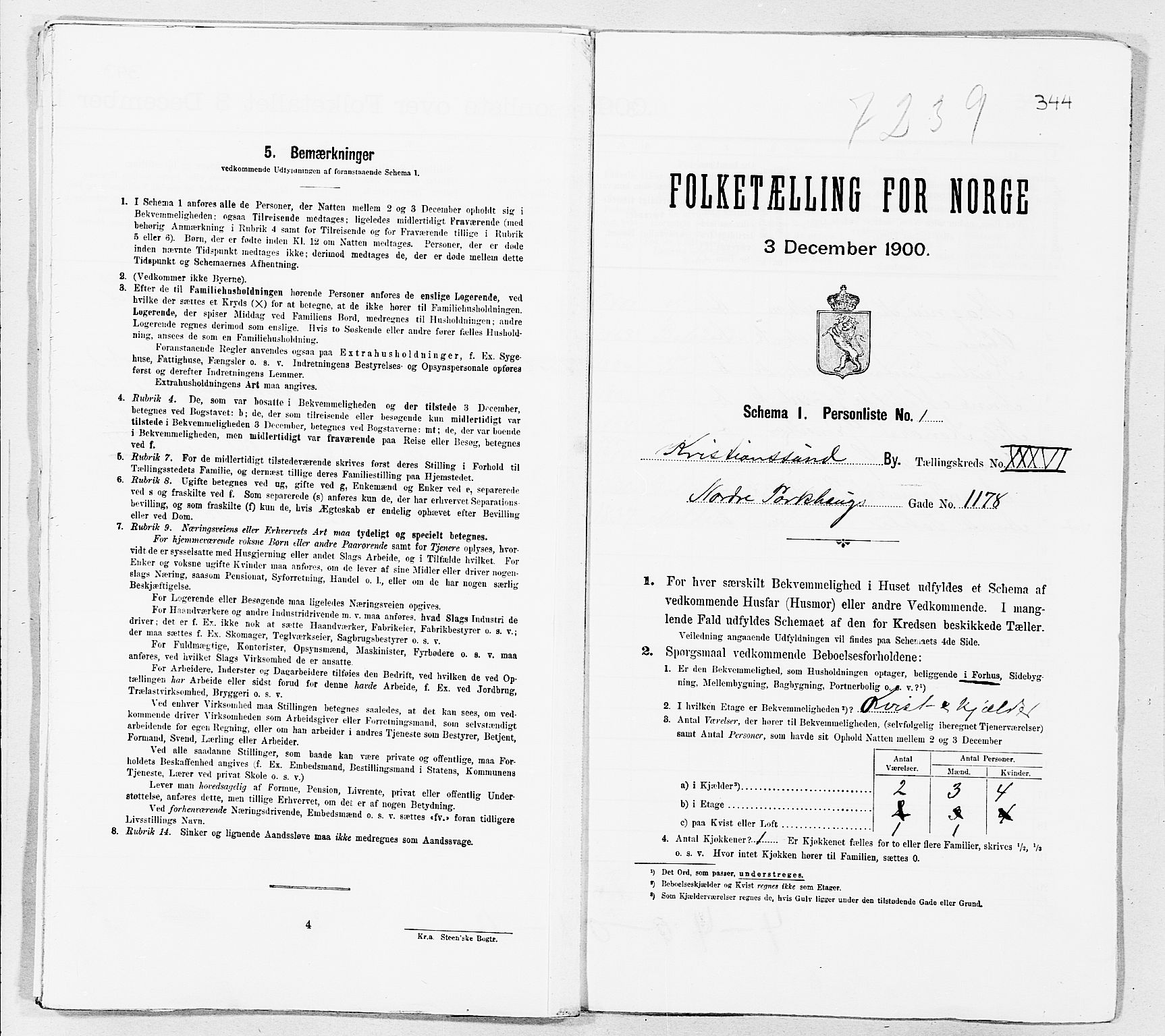 SAT, Folketelling 1900 for 1503 Kristiansund kjøpstad, 1900, s. 3910
