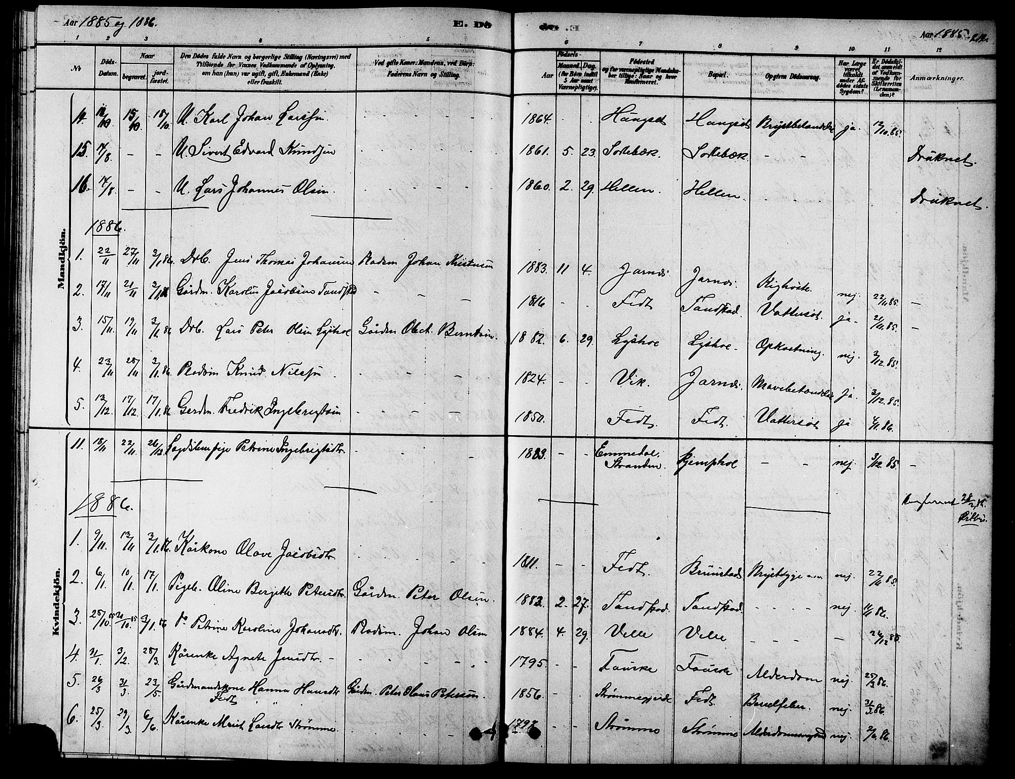 Ministerialprotokoller, klokkerbøker og fødselsregistre - Møre og Romsdal, SAT/A-1454/523/L0339: Klokkerbok nr. 523C02, 1878-1891, s. 212