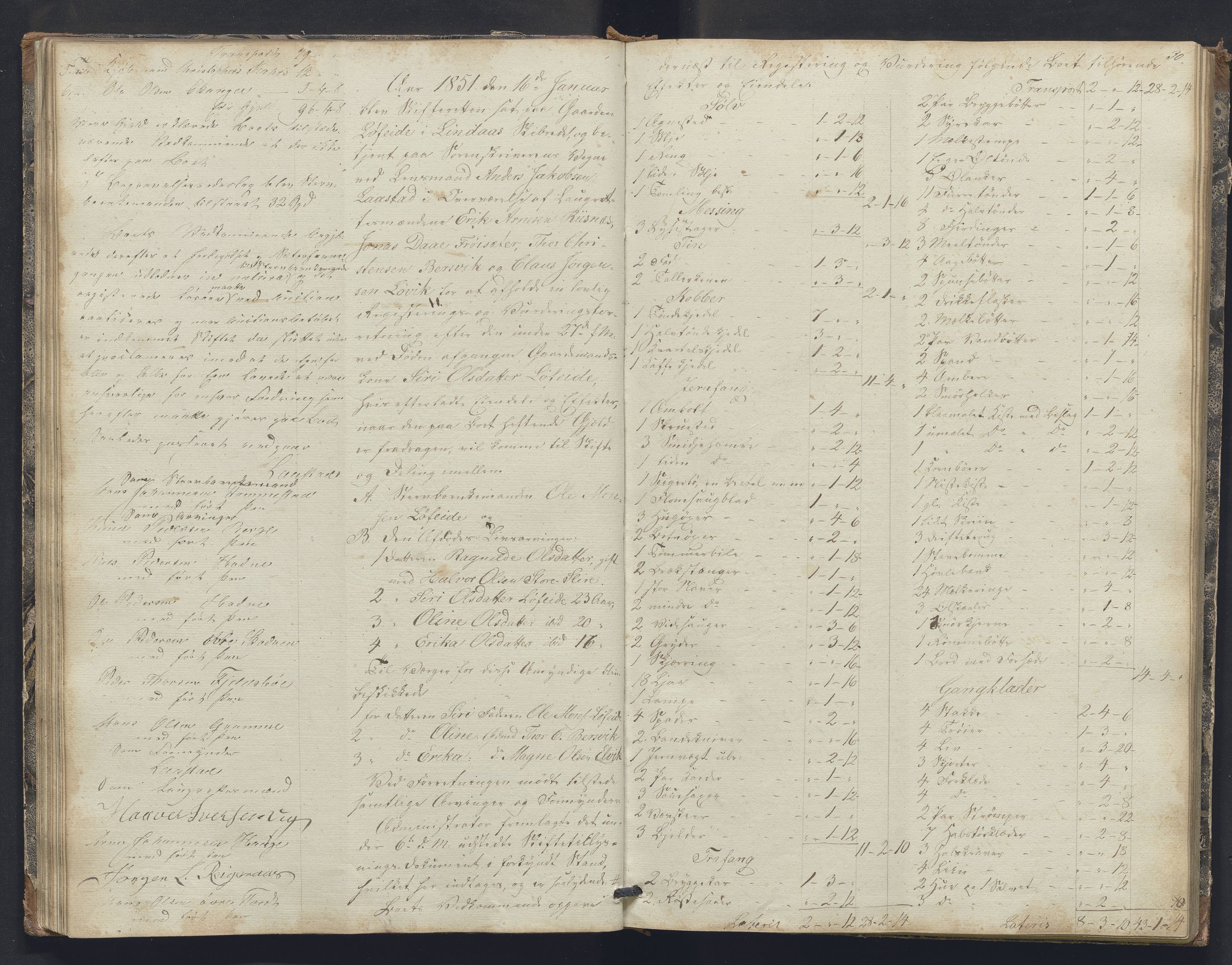 Nordhordland sorenskrivar, SAB/A-2901/1/H/Hb/L0016: Registreringsprotokollar, 1850-1854, s. 30