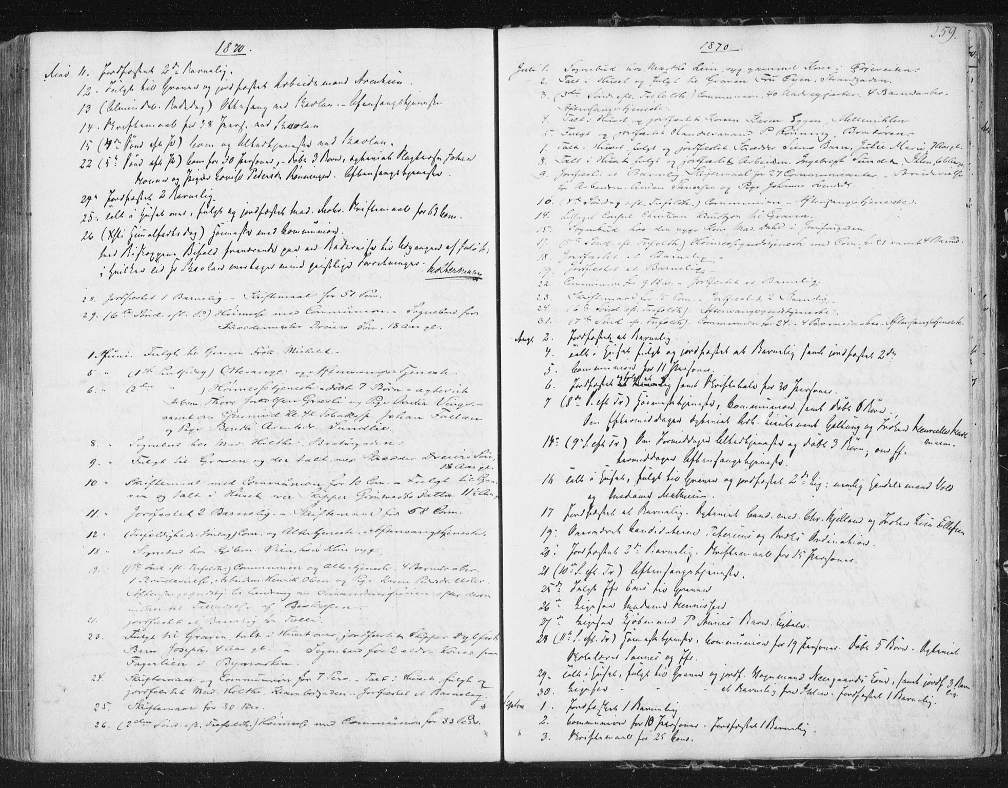 Ministerialprotokoller, klokkerbøker og fødselsregistre - Sør-Trøndelag, SAT/A-1456/602/L0127: Residerende kapellans bok nr. 602B01, 1821-1875, s. 259