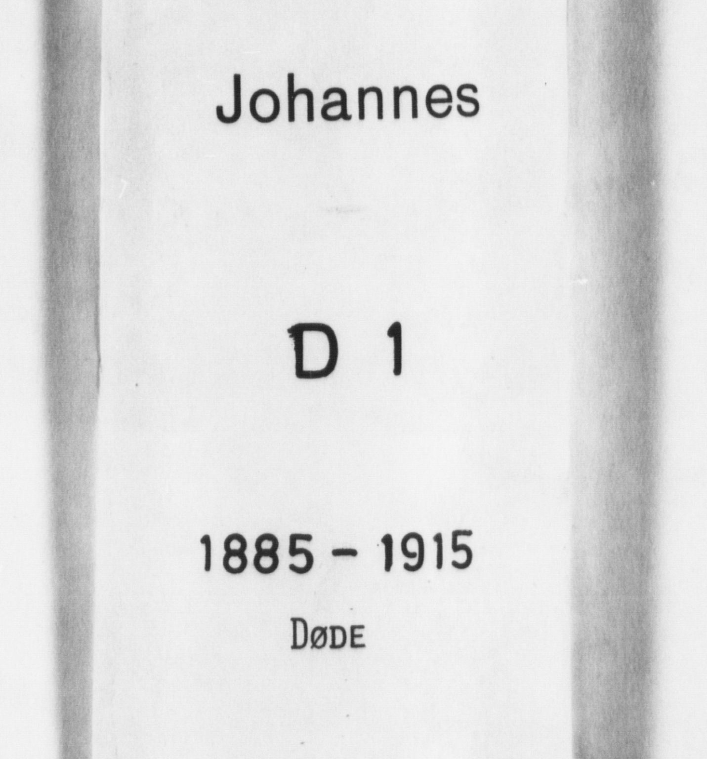 Johanneskirken sokneprestembete, AV/SAB-A-76001/H/Hab: Klokkerbok nr. D 1, 1885-1915