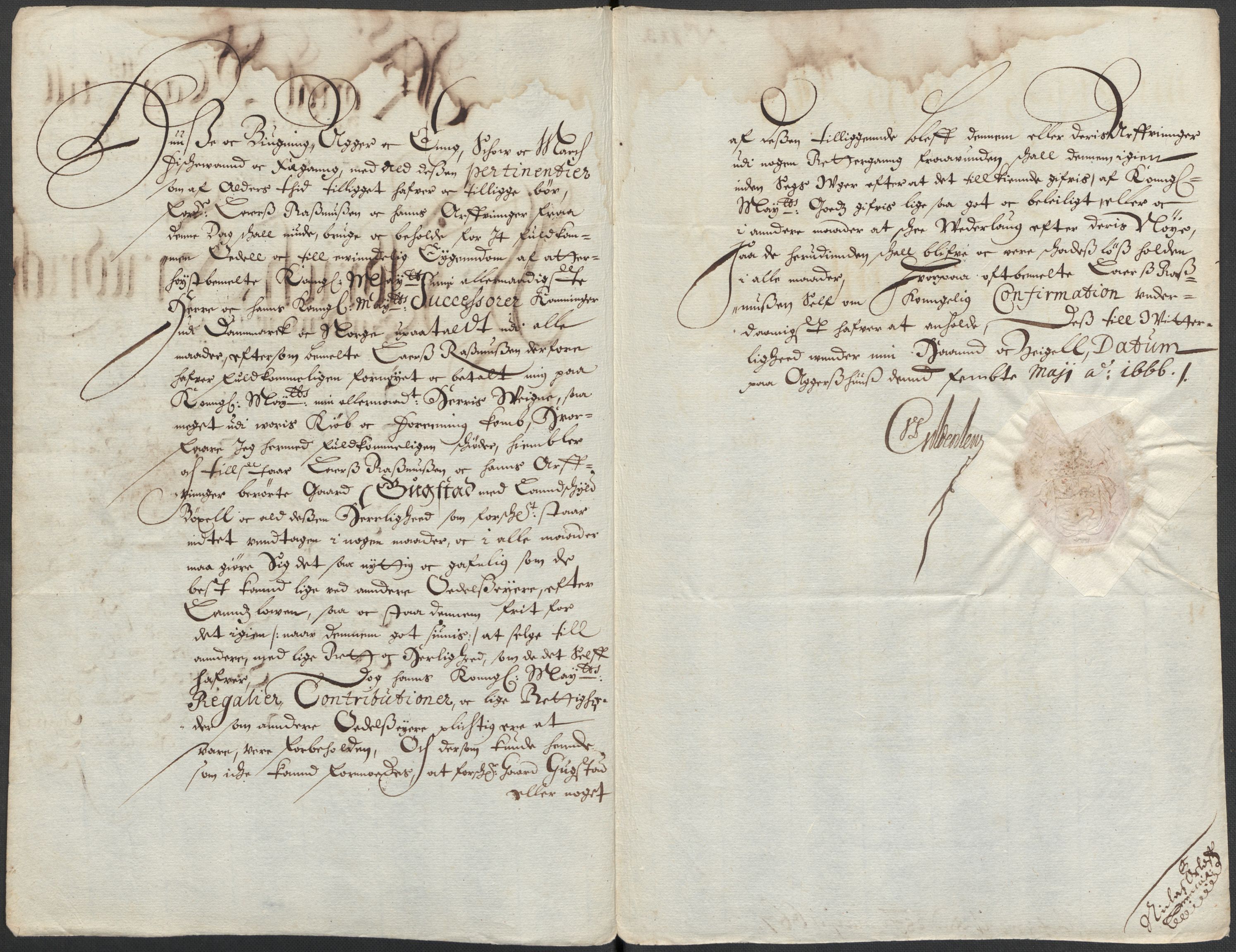 Rentekammeret, Kammerkanselliet, RA/EA-3111/G/Gg/Ggj/Ggja/L0001b: Skjøter utstedt av myndigheter i Norge og senere ombyttet med kongelige konfirmasjonsskjøter, 1663-1669, s. 6