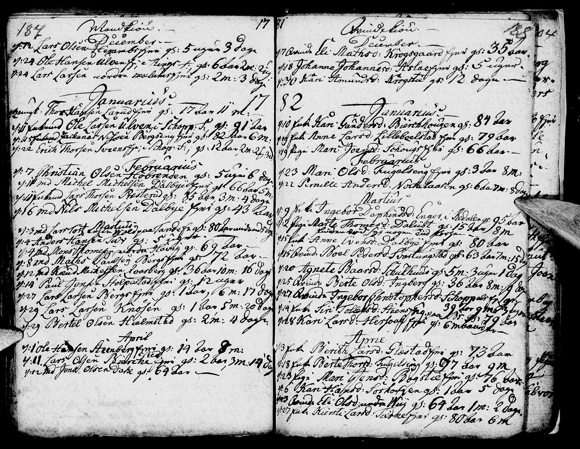 Ringsaker prestekontor, SAH/PREST-014/I/Ia/L0005/0003: Kladd til kirkebok nr. 1C, 1780-1784, s. 187-188
