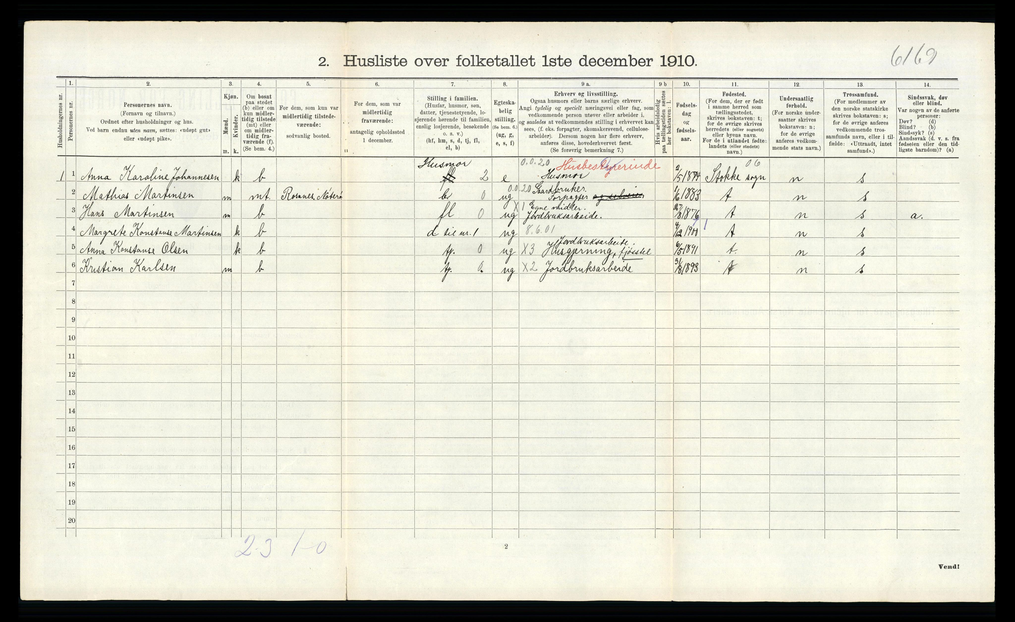 RA, Folketelling 1910 for 0721 Sem herred, 1910, s. 235