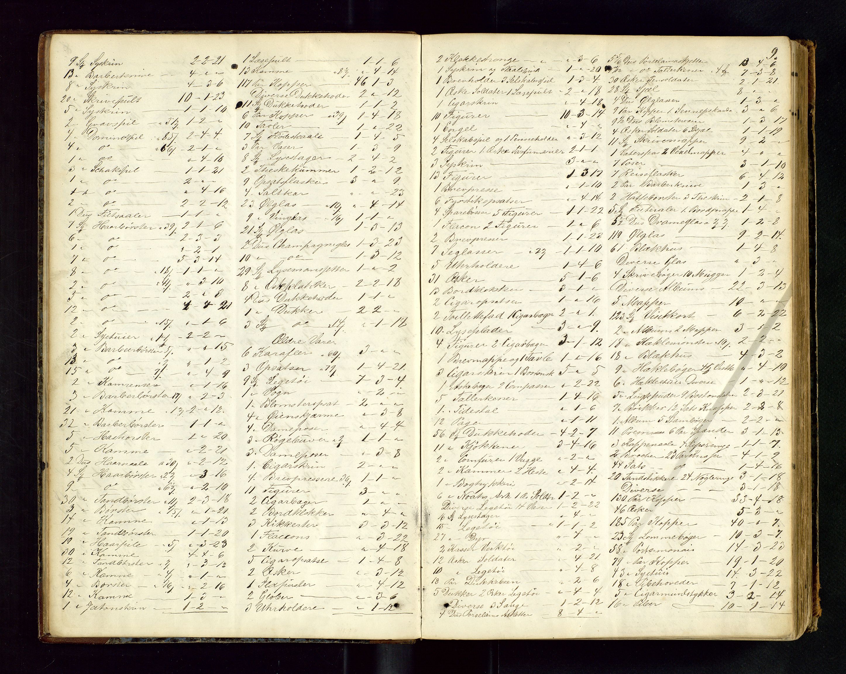 Stavanger byfogd, AV/SAST-A-101408/001/5/50/503BA/L0003: Registreringsprotokoll, 1864-1882, s. 9