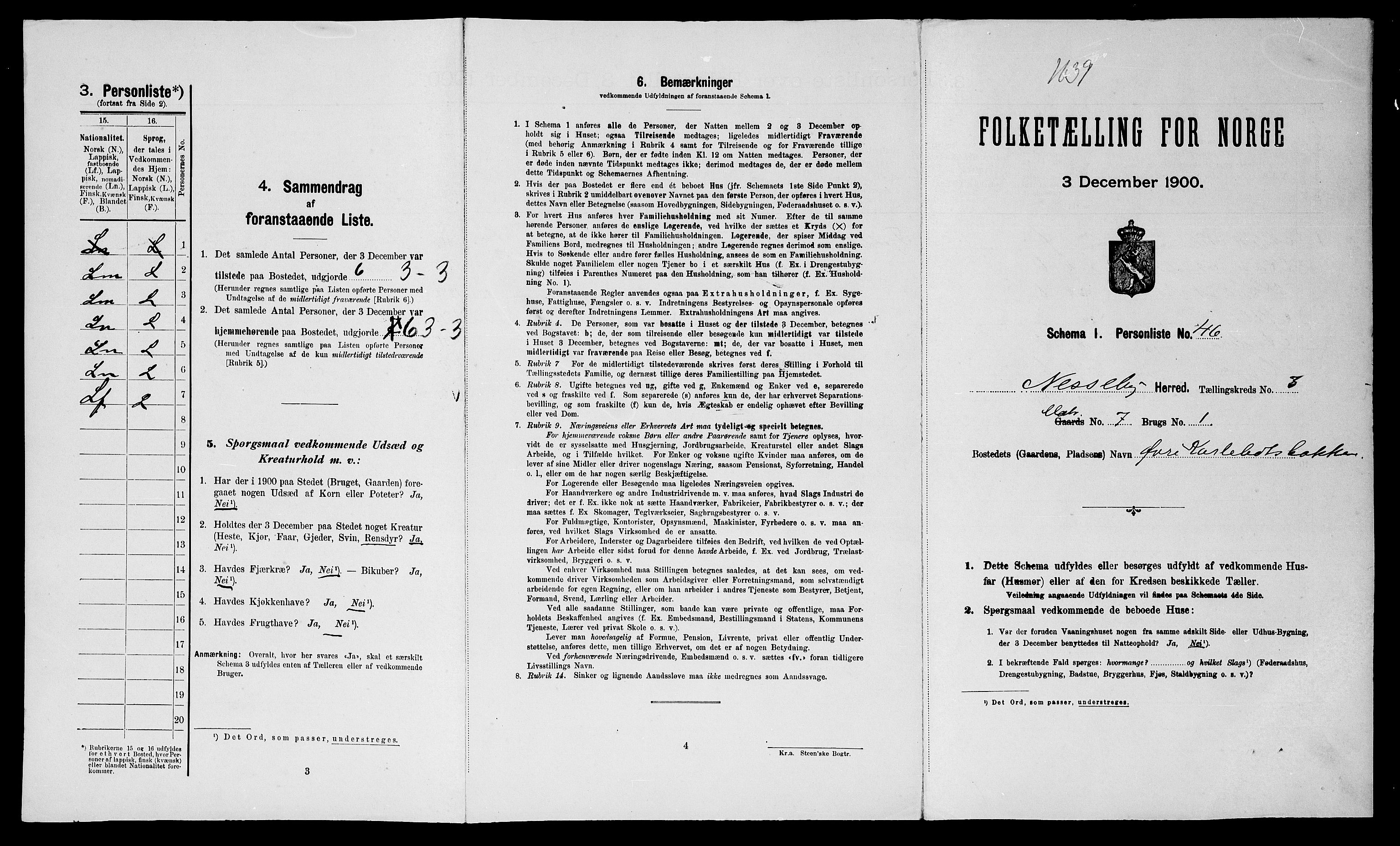 SATØ, Folketelling 1900 for 2027 Nesseby herred, 1900, s. 295