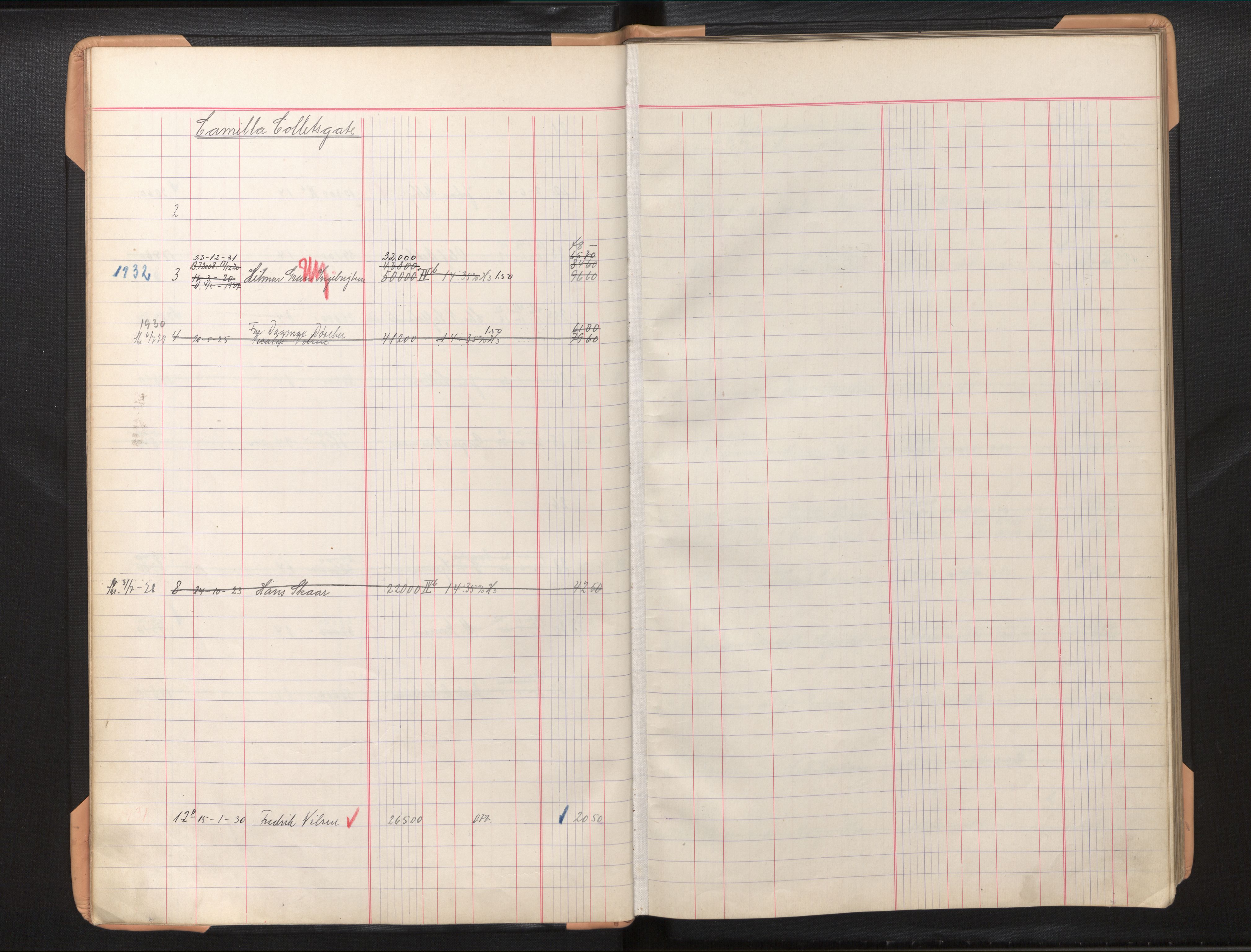 Byfogd og Byskriver i Bergen, SAB/A-3401/11/11Db/L0006: Register til branntakstprotokoll og branntakstkontingent, 1936