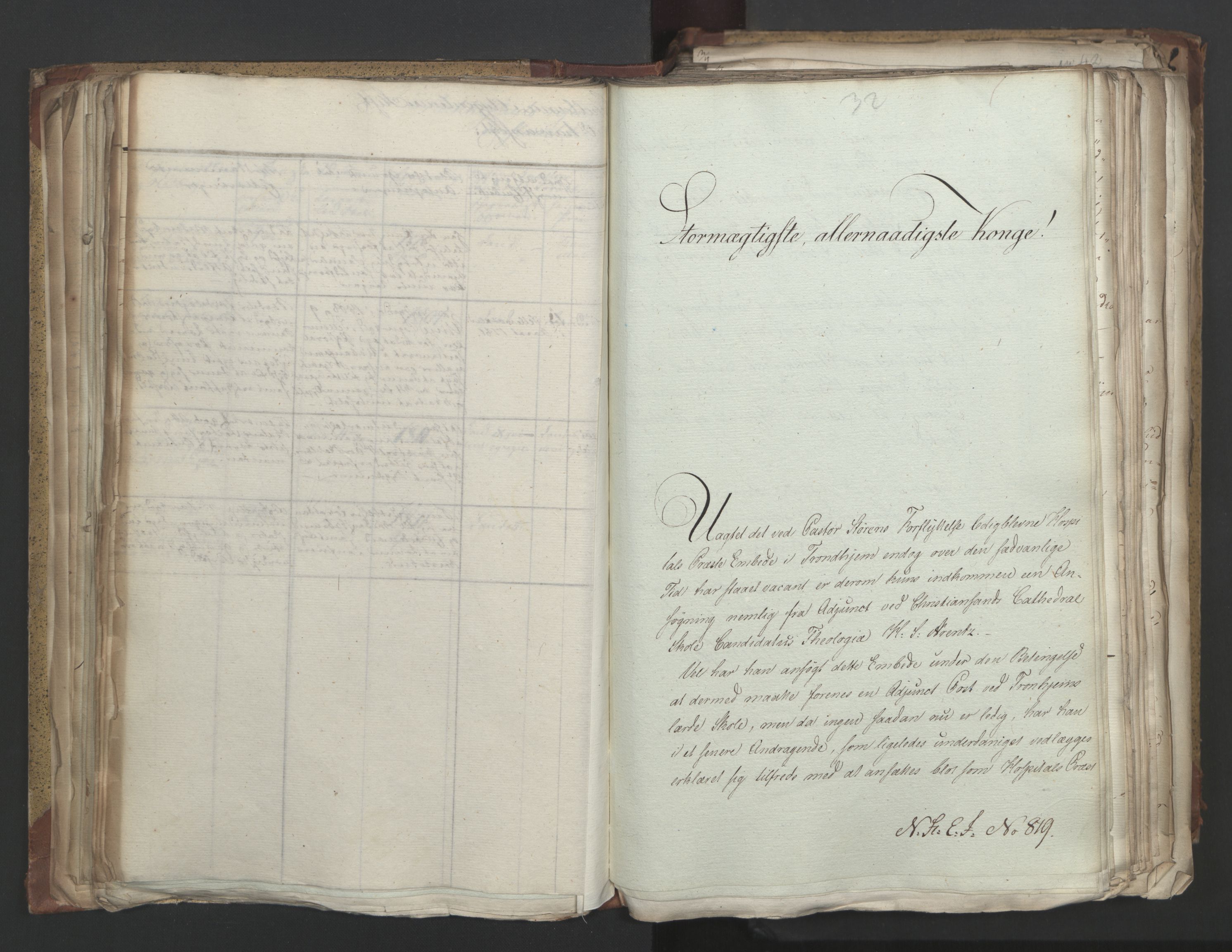 Statsrådsavdelingen i Stockholm, RA/S-1003/D/Da/L0004: Regjeringsinnstillinger nr. 788-999, 1815, s. 85