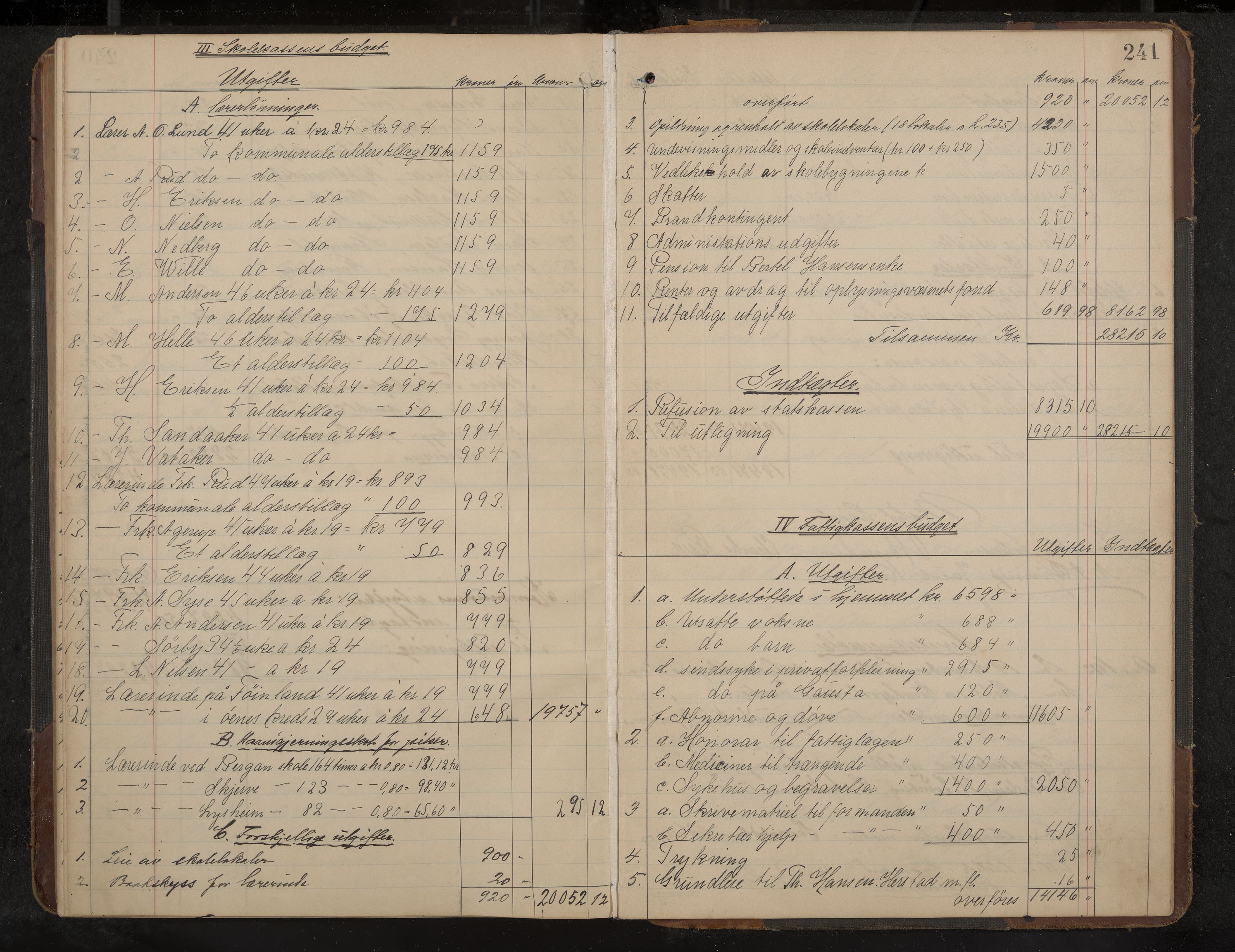 Nøtterøy formannskap og sentraladministrasjon, IKAK/0722021-1/A/Aa/L0006: Møtebok med register, 1905-1913, s. 241