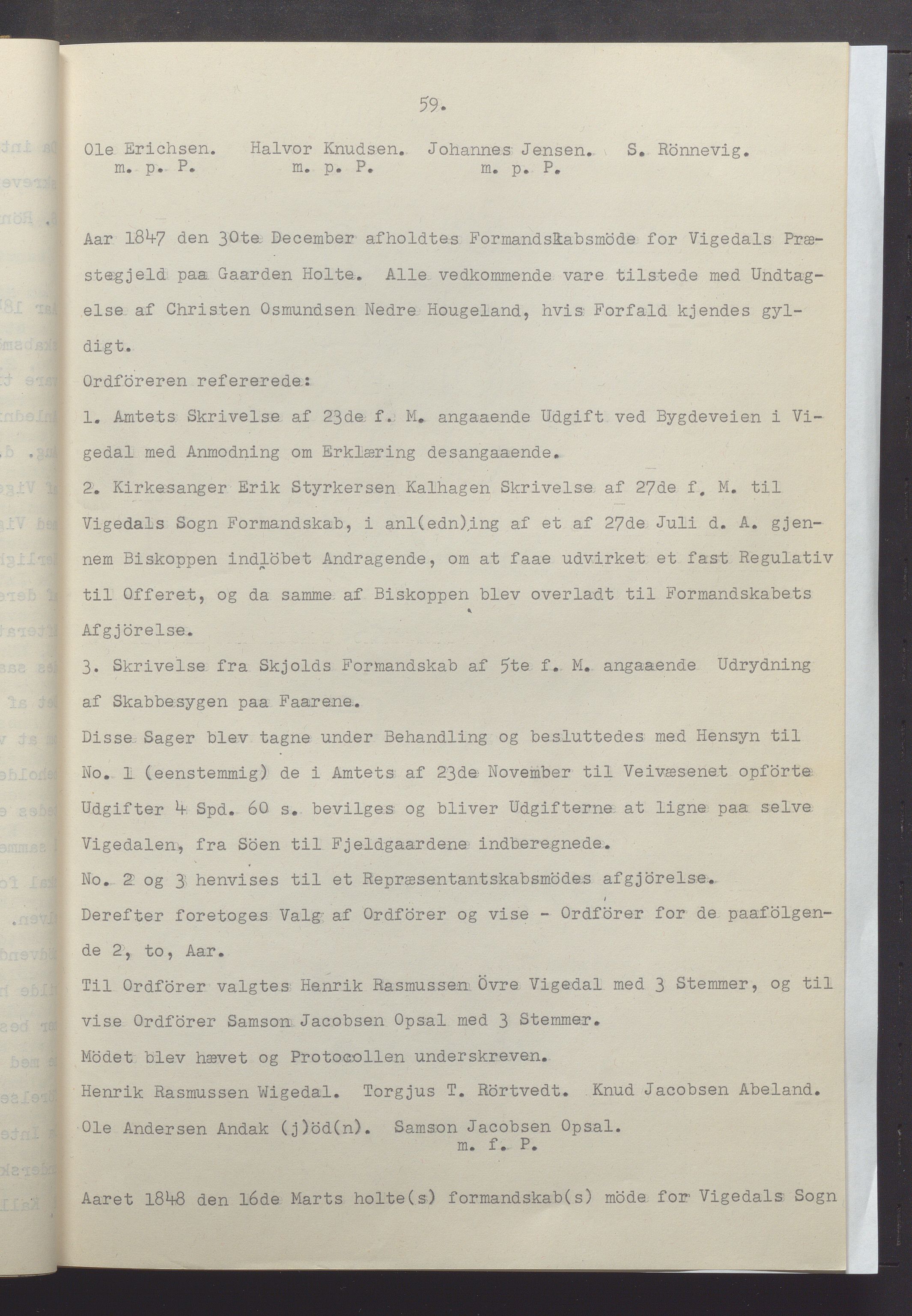 Vikedal kommune - Formannskapet, IKAR/K-100598/A/Ac/L0001: Avskrift av møtebok, 1837-1874, s. 59
