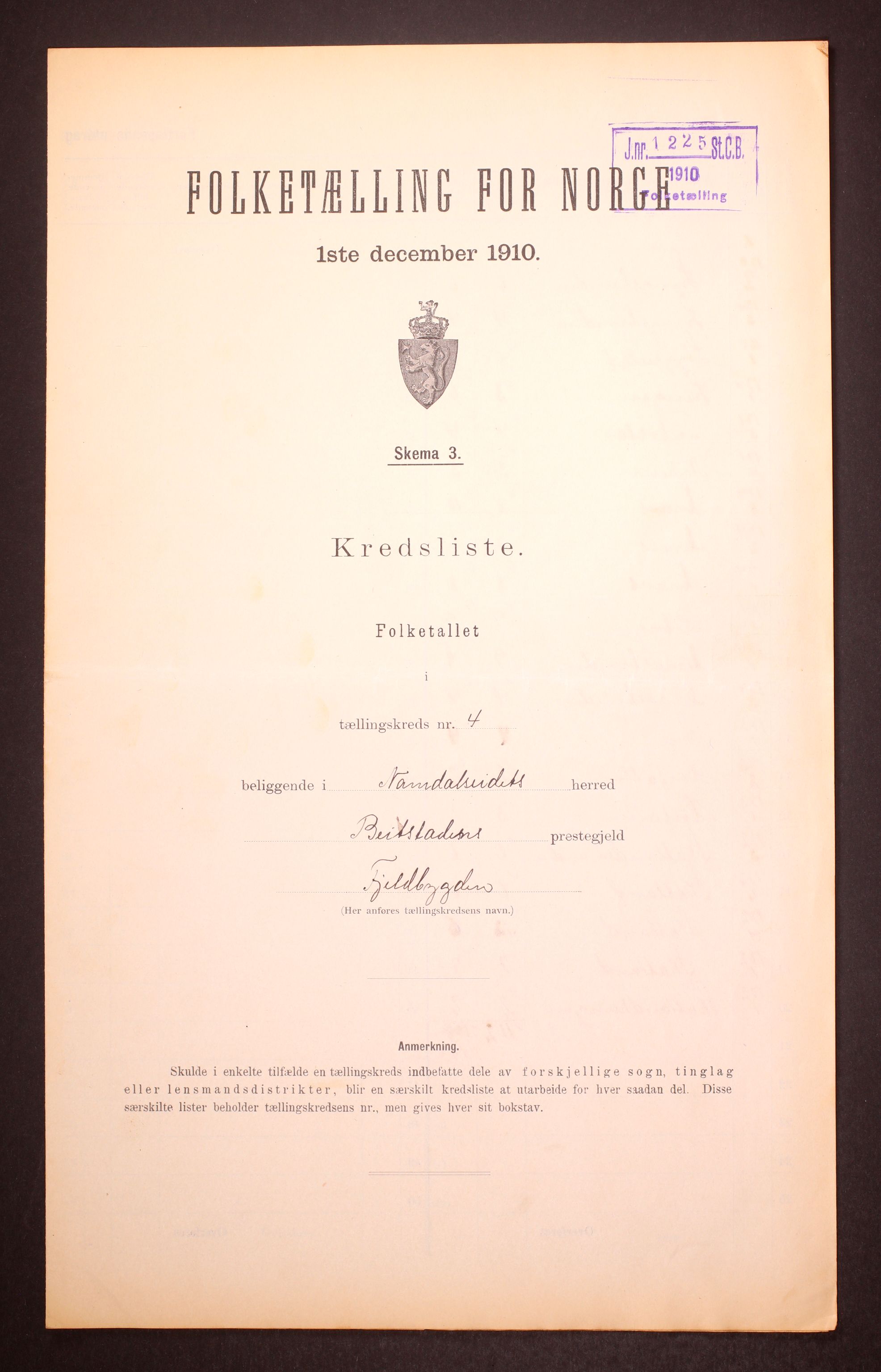 RA, Folketelling 1910 for 1725 Namdalseid herred, 1910, s. 13