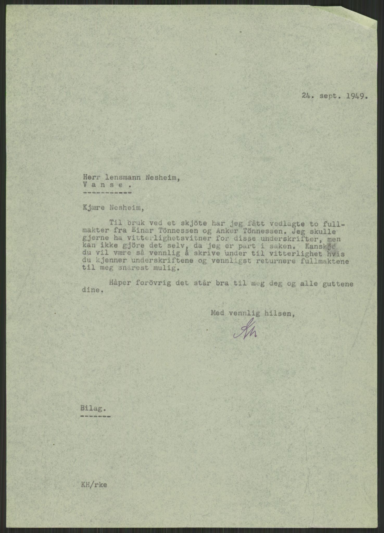 Forsvarsdepartementet, 10. kontor / Oppgjørskontoret, AV/RA-RAFA-1225/D/Db/L0182: Lista oppgjørskontor, 1942-1950, s. 23