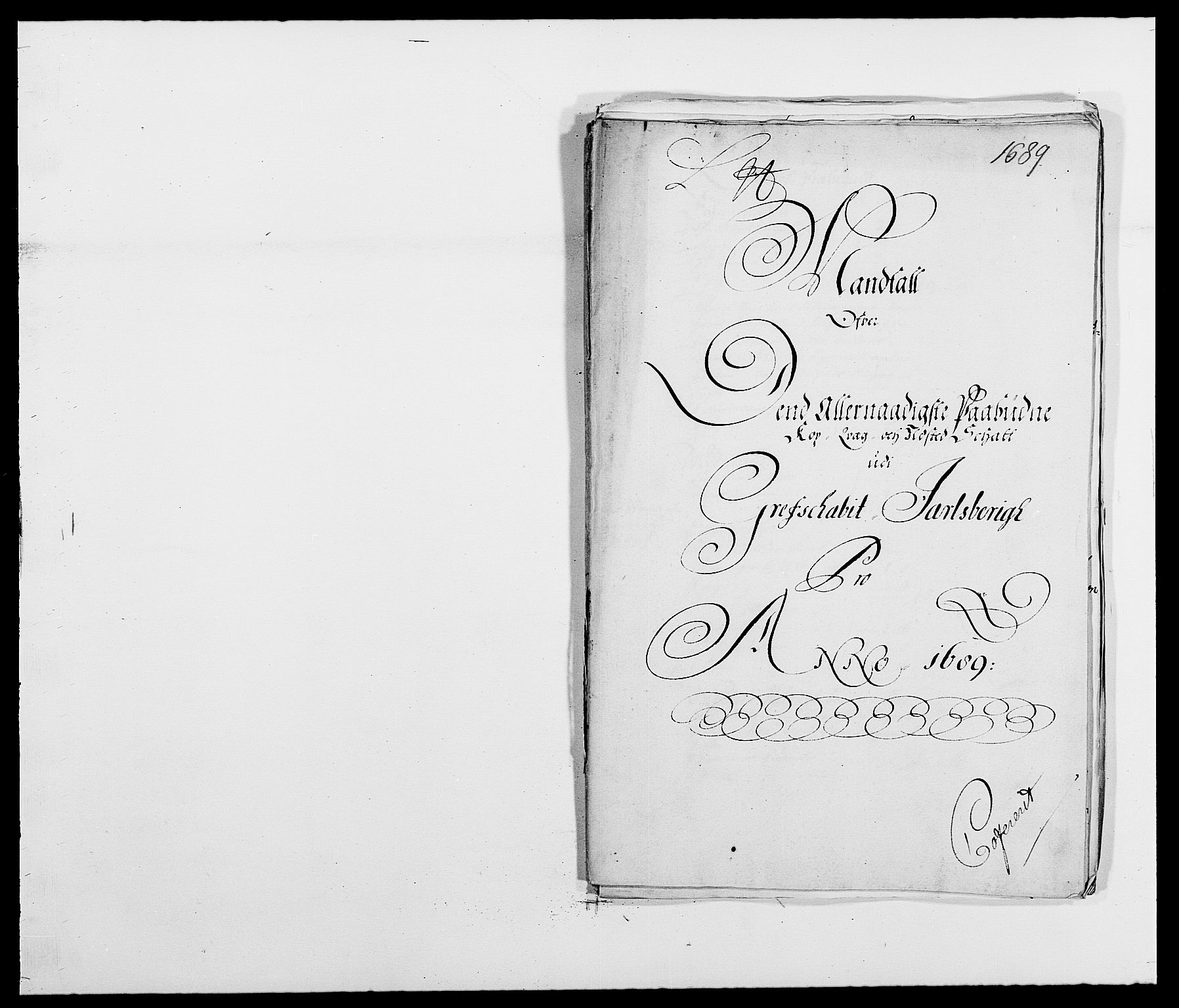 Rentekammeret inntil 1814, Reviderte regnskaper, Fogderegnskap, AV/RA-EA-4092/R32/L1860: Fogderegnskap Jarlsberg grevskap, 1686-1690, s. 343