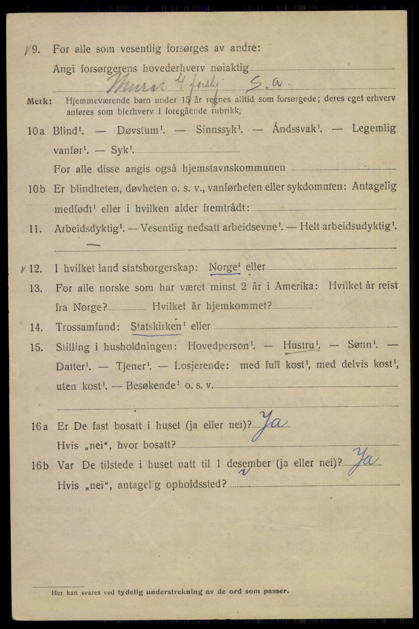 SAO, Folketelling 1920 for 0301 Kristiania kjøpstad, 1920, s. 551704