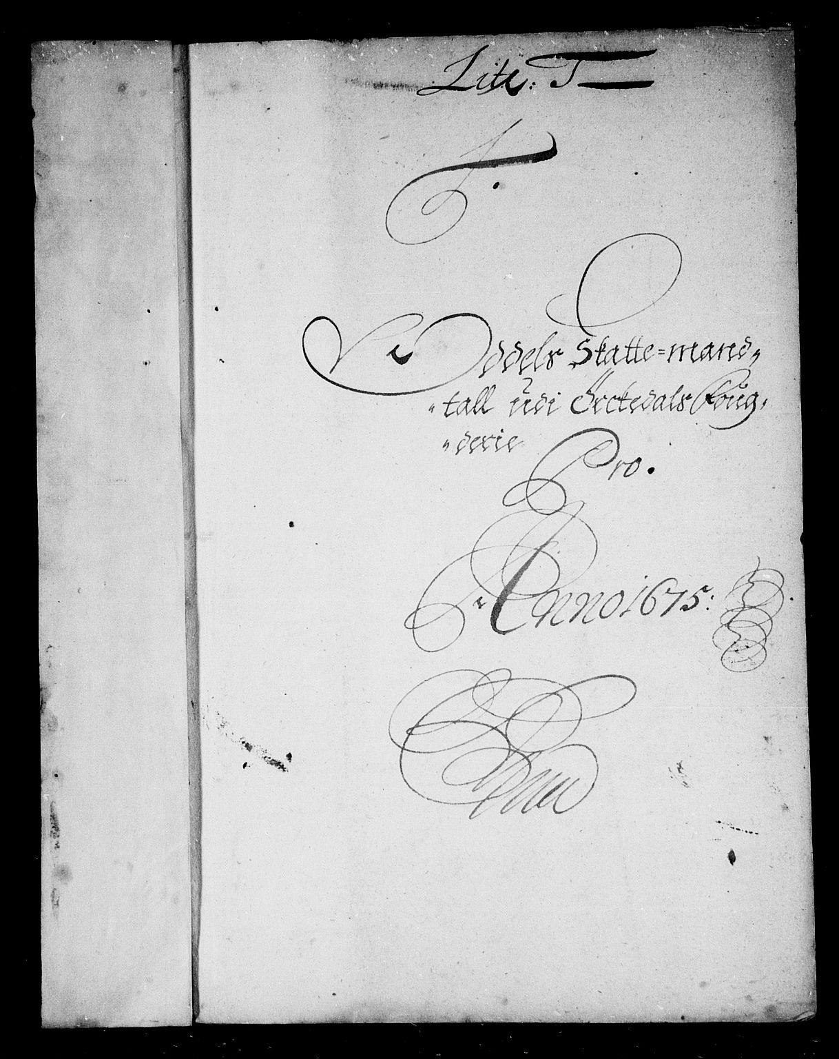 Rentekammeret inntil 1814, Reviderte regnskaper, Stiftamtstueregnskaper, Trondheim stiftamt og Nordland amt, RA/EA-6044/R/Rd/L0041: Trondheim stiftamt, 1675