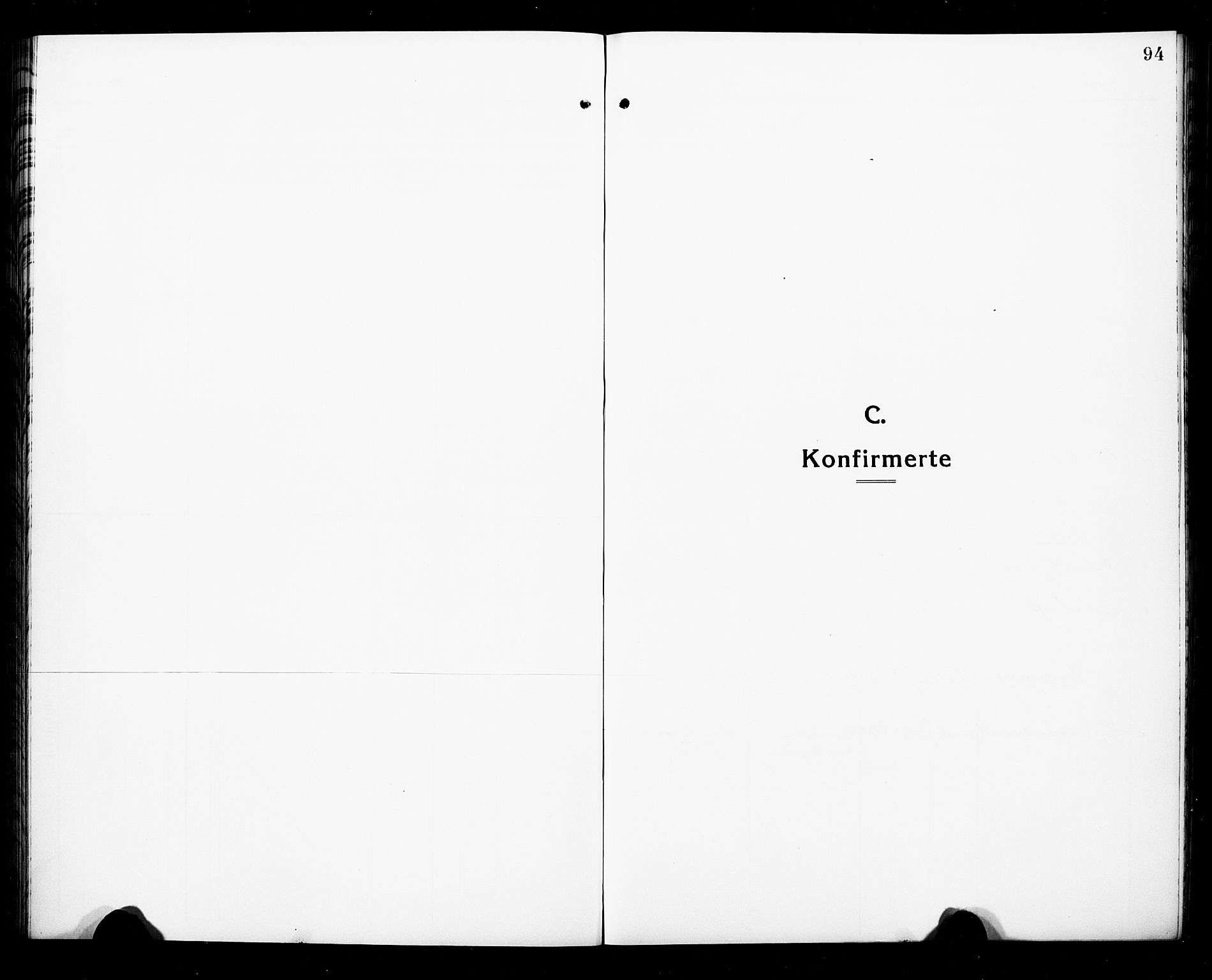 Hedrum kirkebøker, SAKO/A-344/G/Ga/L0005: Klokkerbok nr. I 5, 1916-1930, s. 94