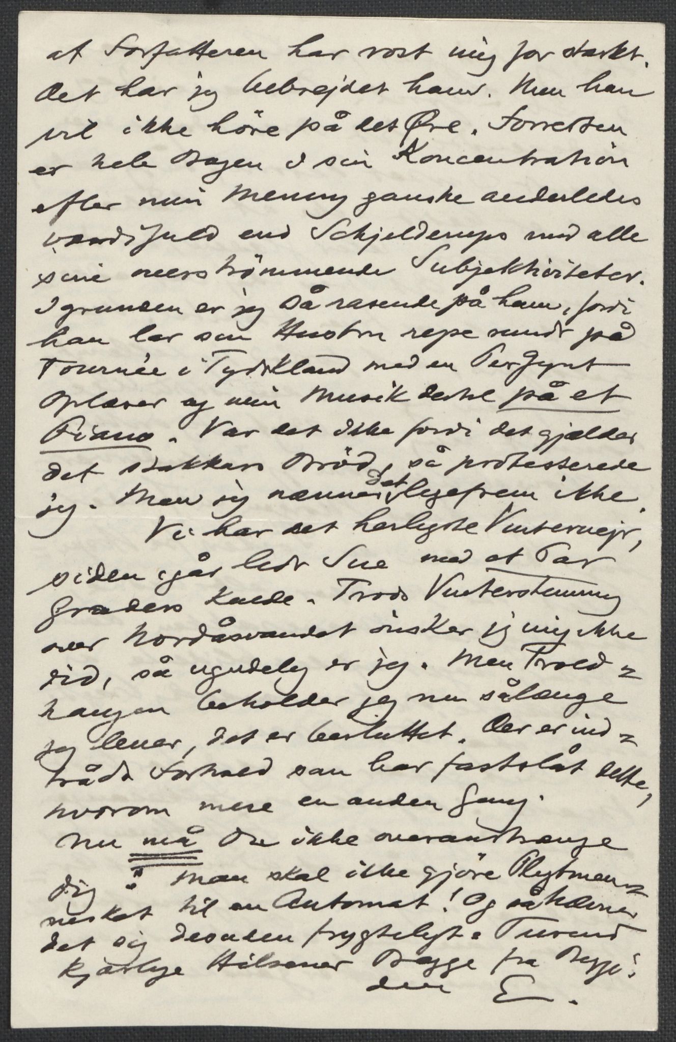 Beyer, Frants, RA/PA-0132/F/L0001: Brev fra Edvard Grieg til Frantz Beyer og "En del optegnelser som kan tjene til kommentar til brevene" av Marie Beyer, 1872-1907, s. 840