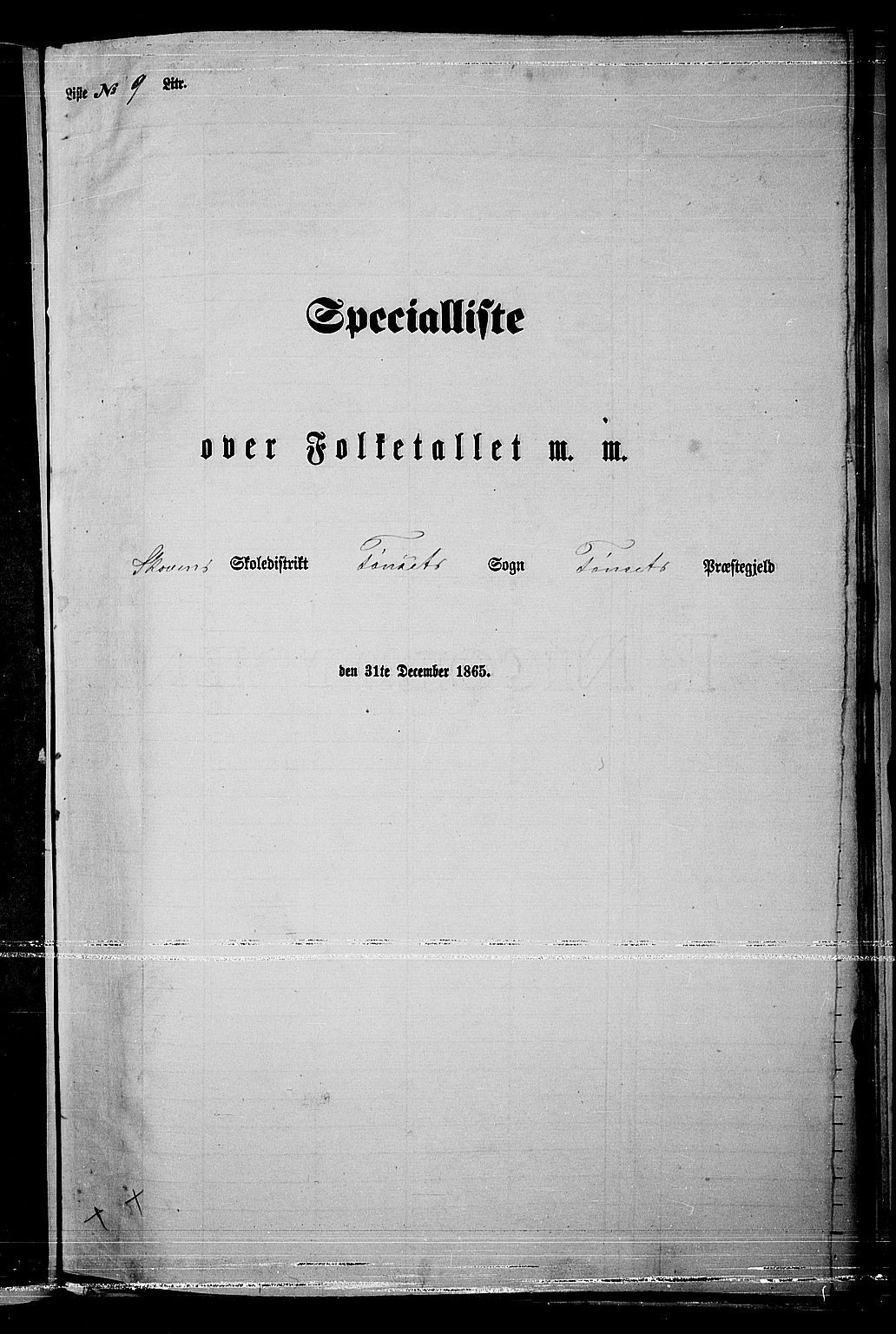 RA, Folketelling 1865 for 0437P Tynset prestegjeld, 1865, s. 103